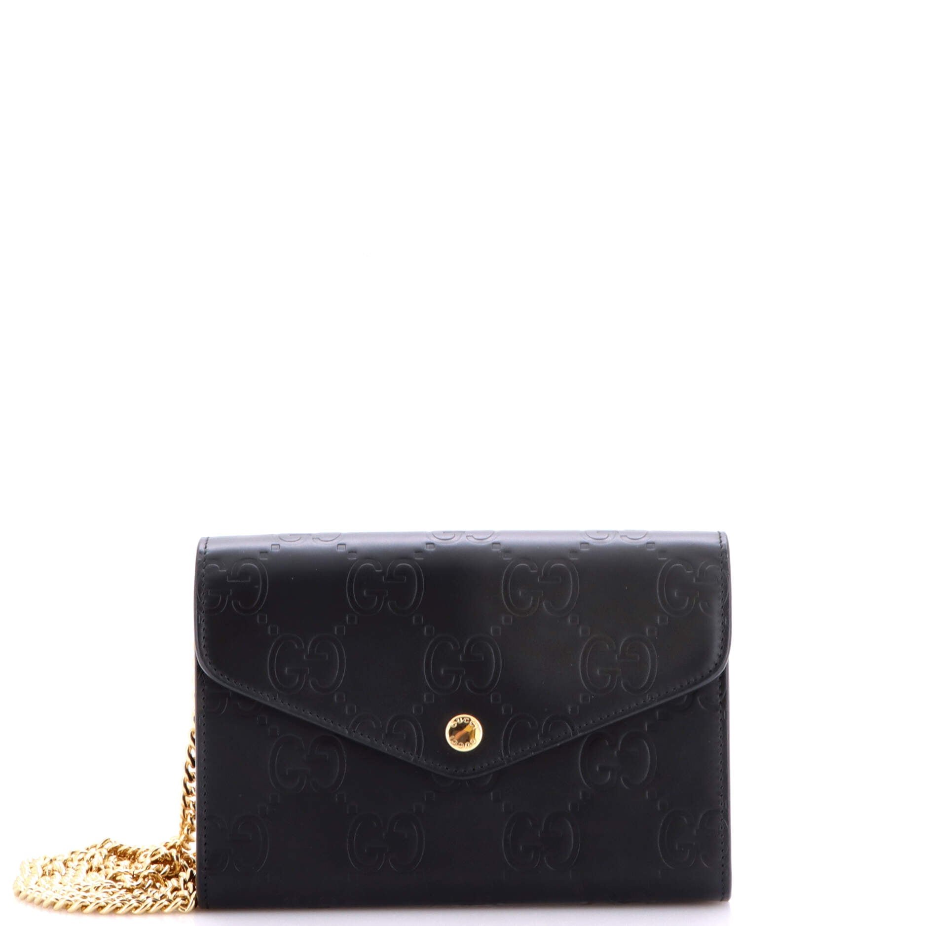 Envelope Wallet on Chain Guccissima Leather