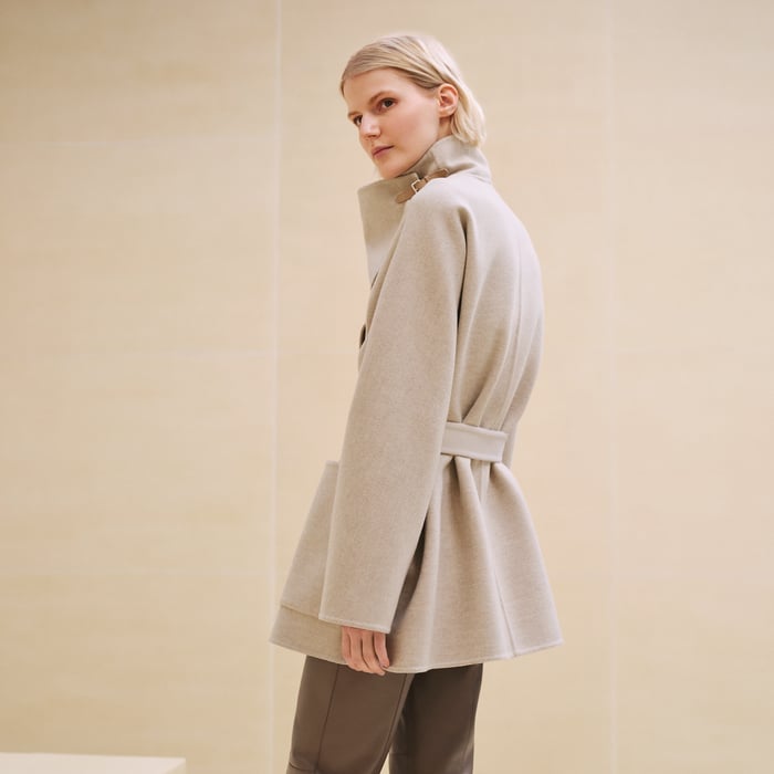 Beige Naturel Cashmere Coat