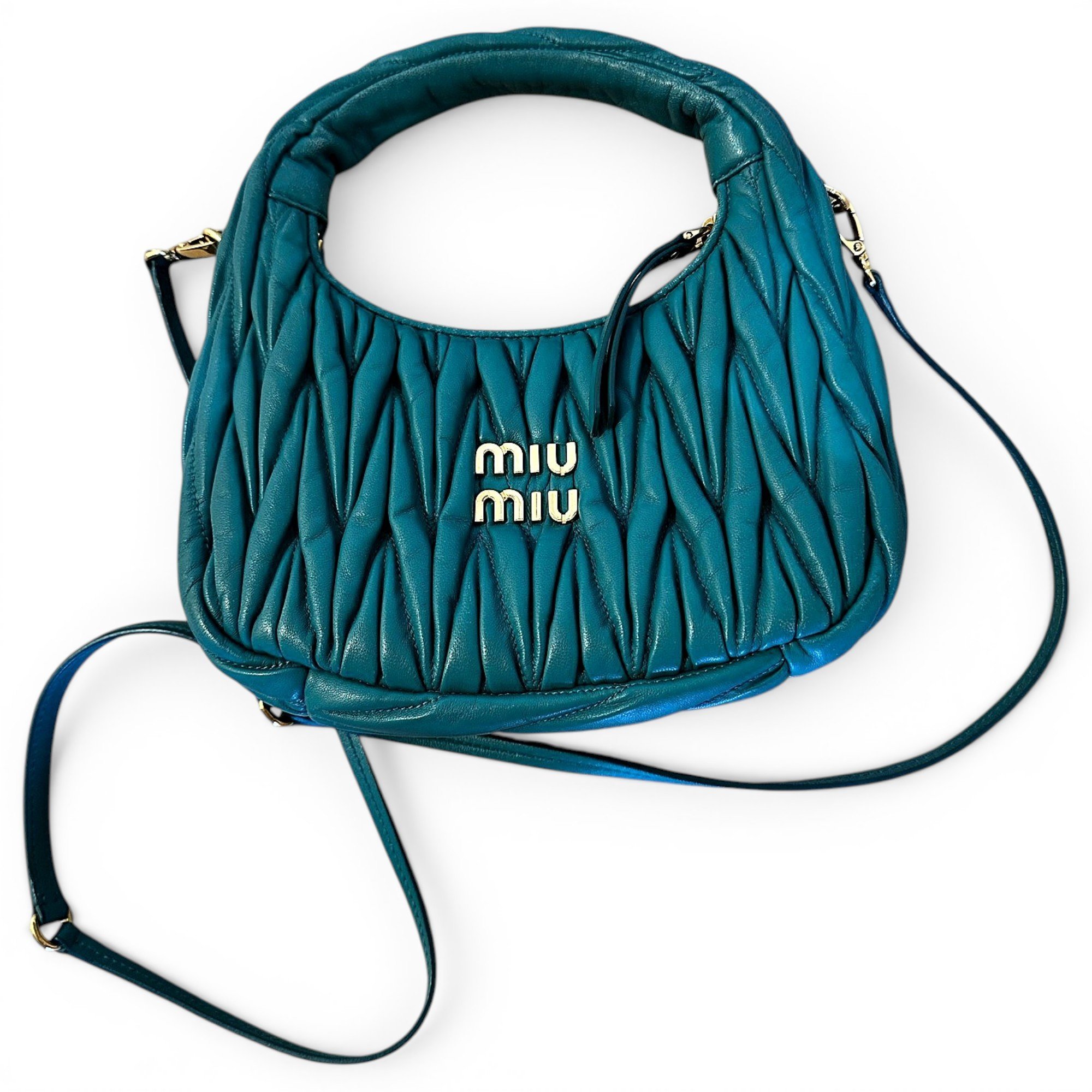 Miu Wander leather handbag