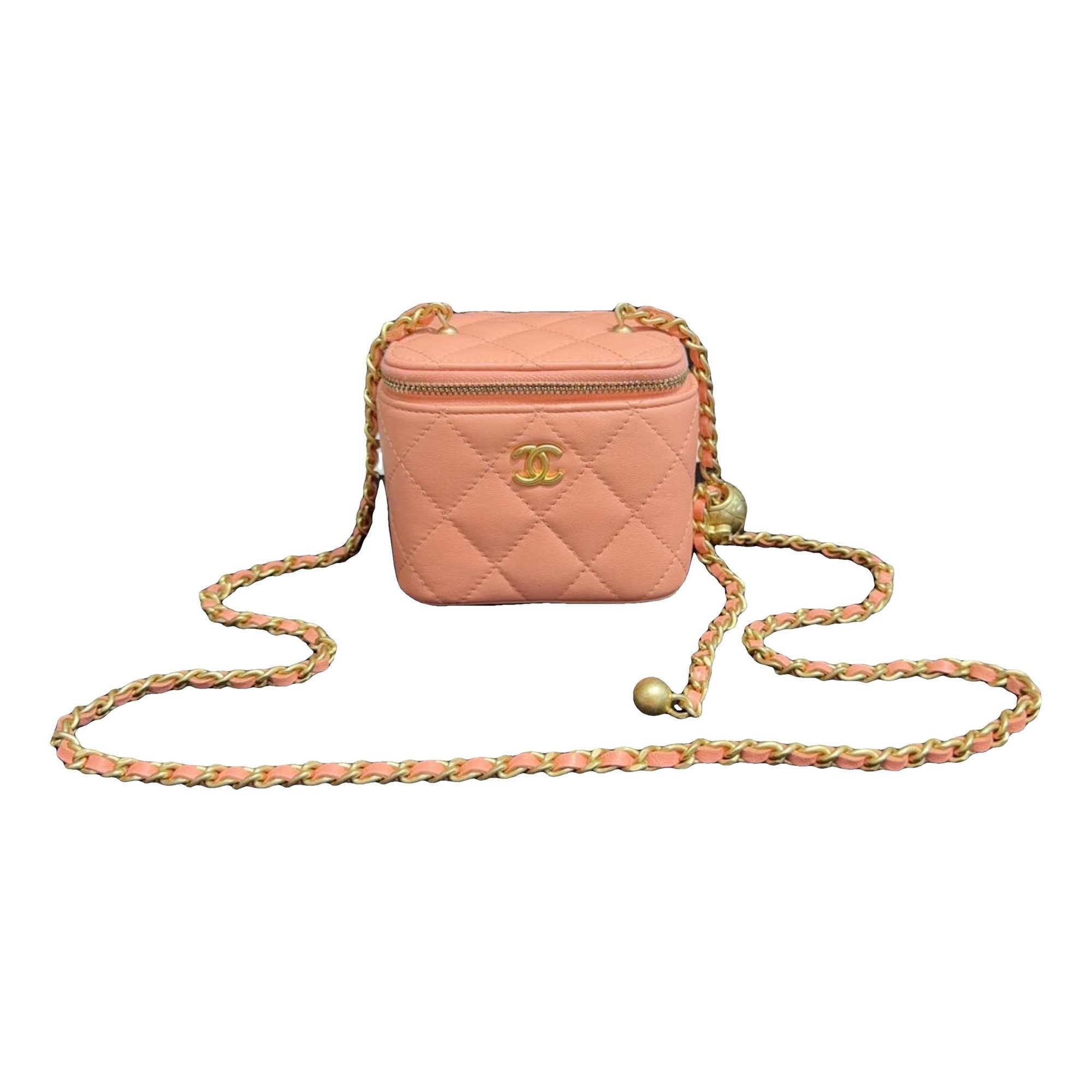 Trendy CC Vanity leather handbag