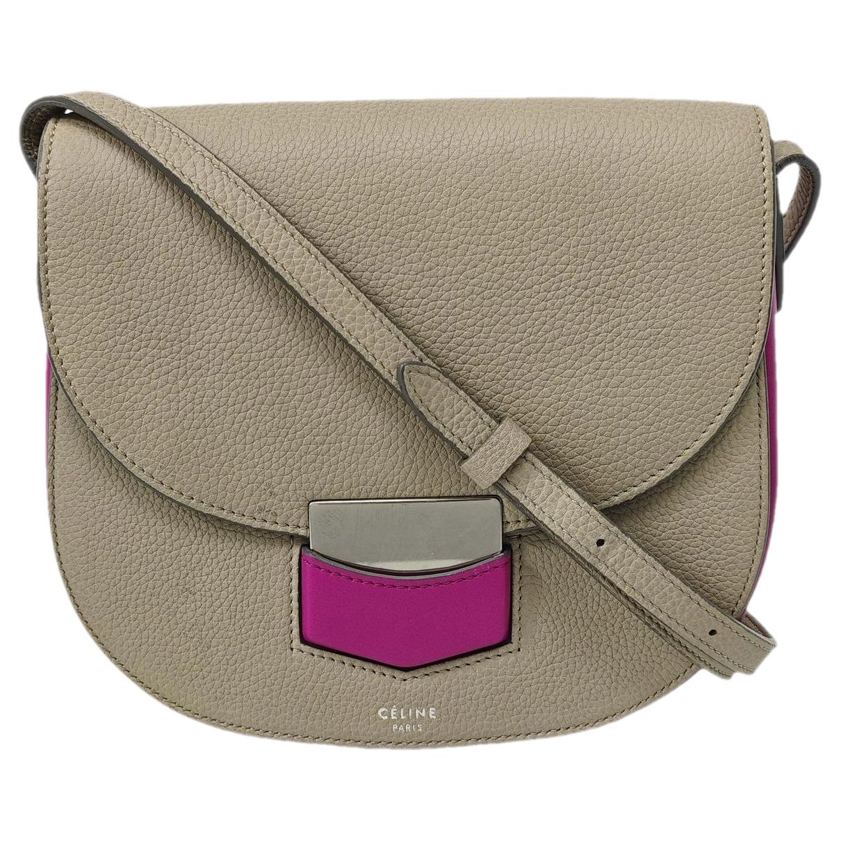 Trotteur leather handbag