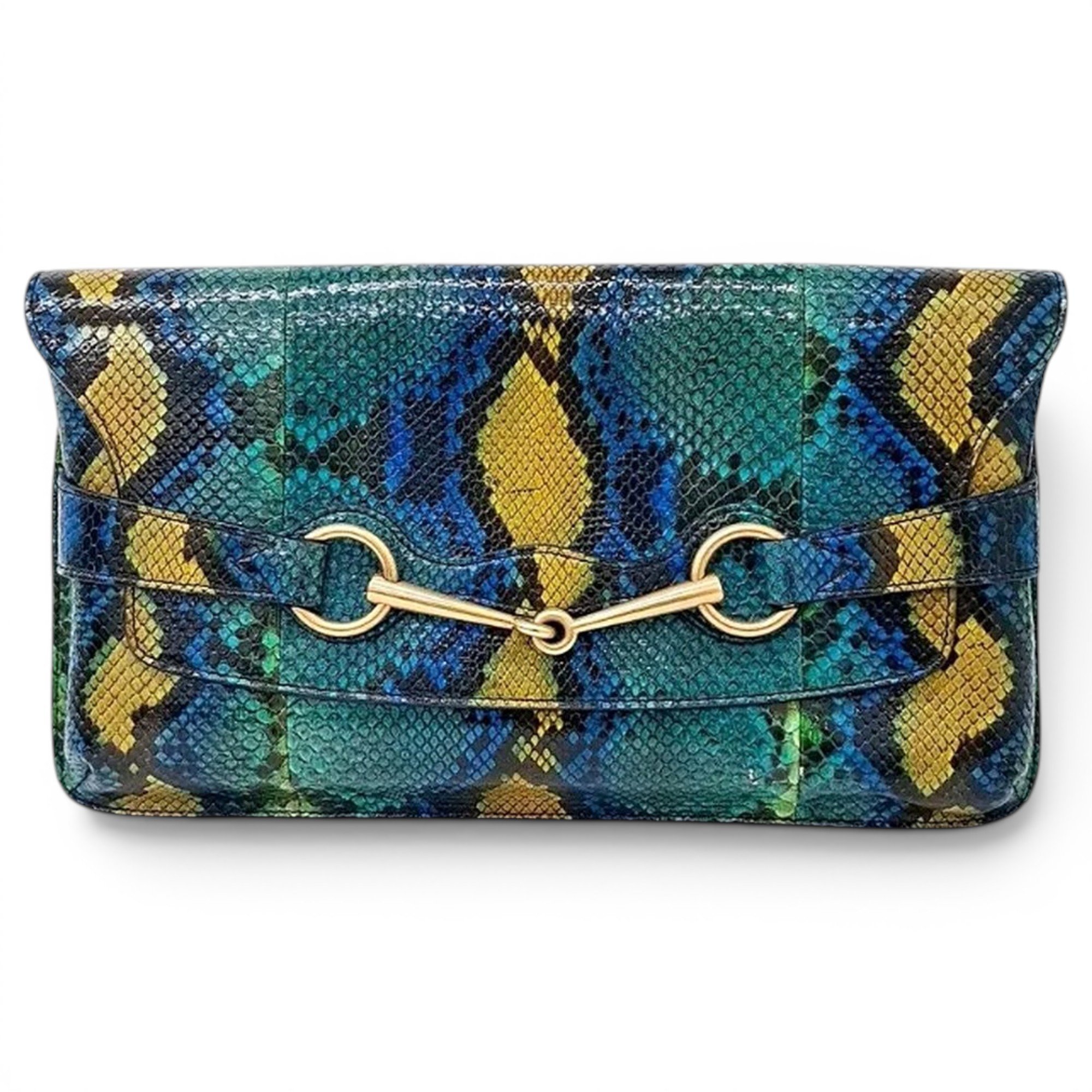 Leather clutch bag