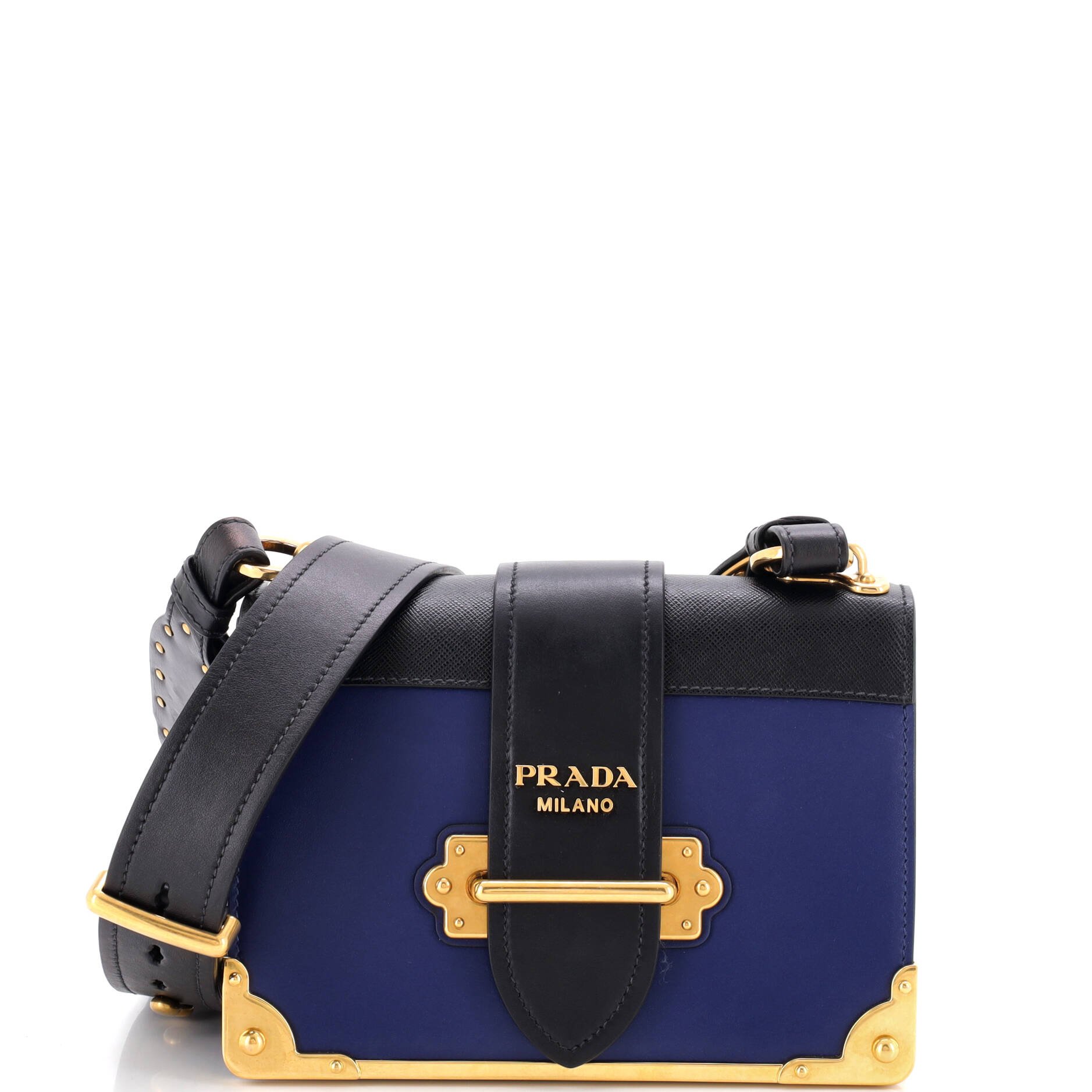 Cahier Crossbody Bag Leather and Saffiano Leather Small