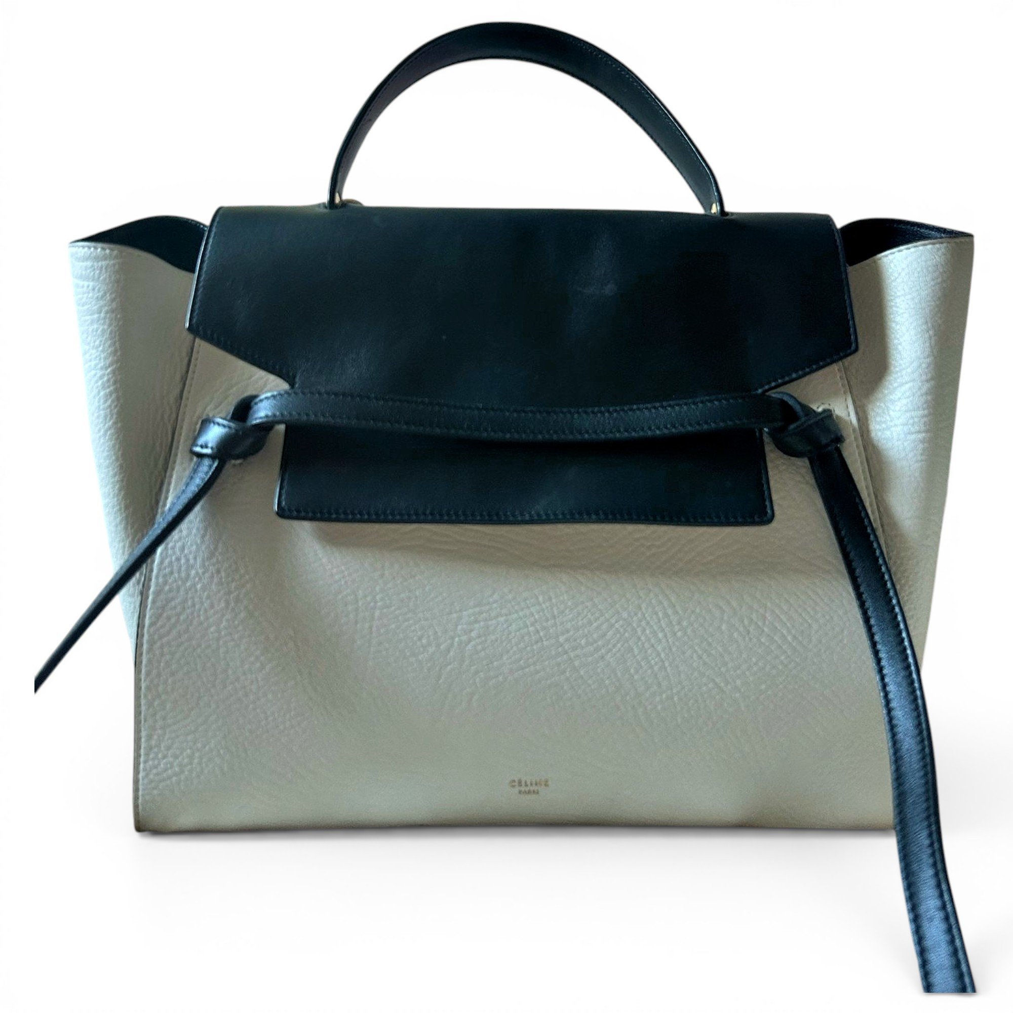 Belt leather handbag