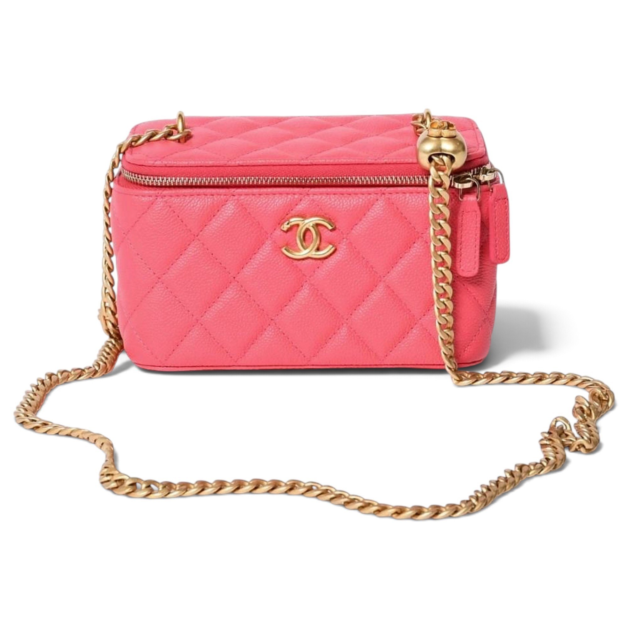 Leather vanity case