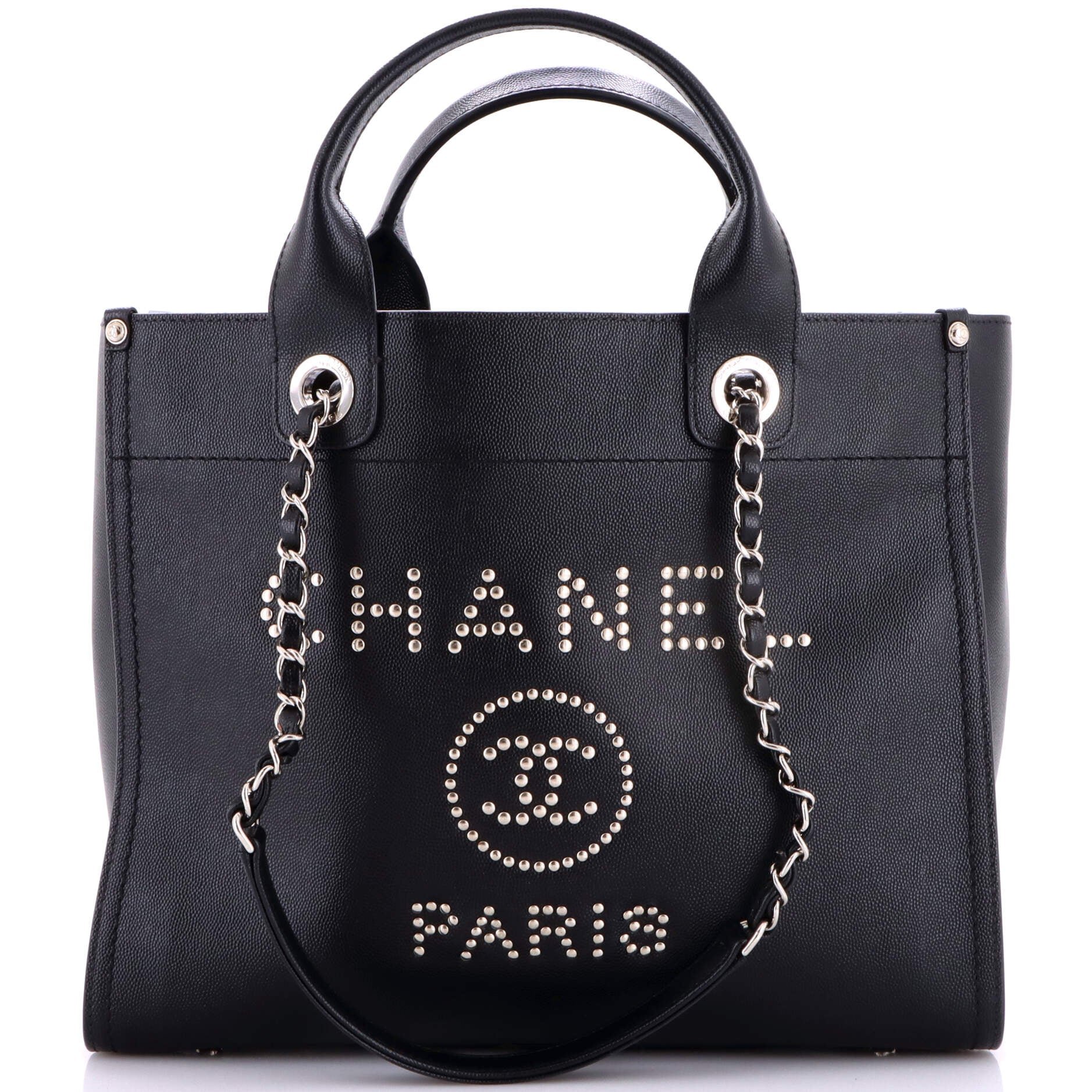 Deauville Tote Studded Caviar Small