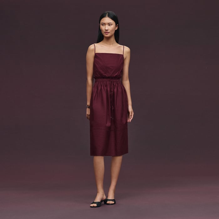 Rouge Bordeaux "Mosaique" Pouch Dress