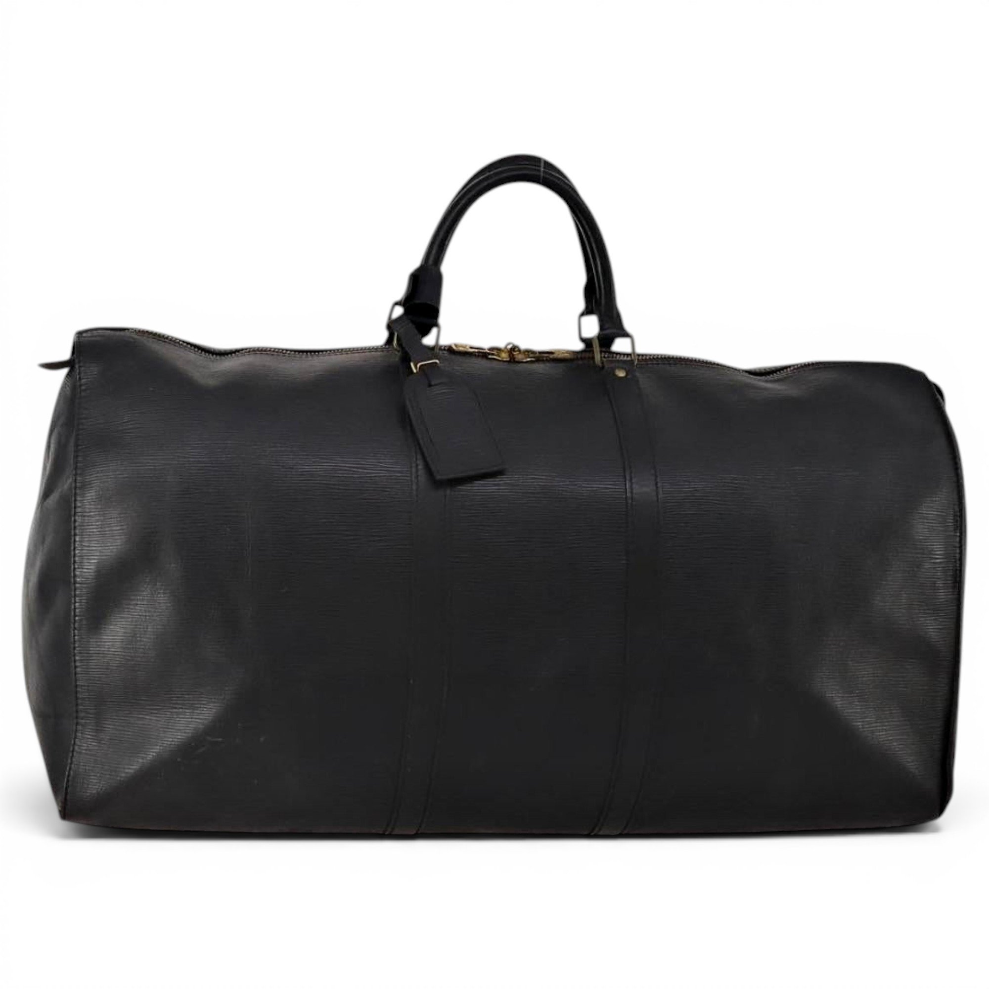 Keepall leather travel bag