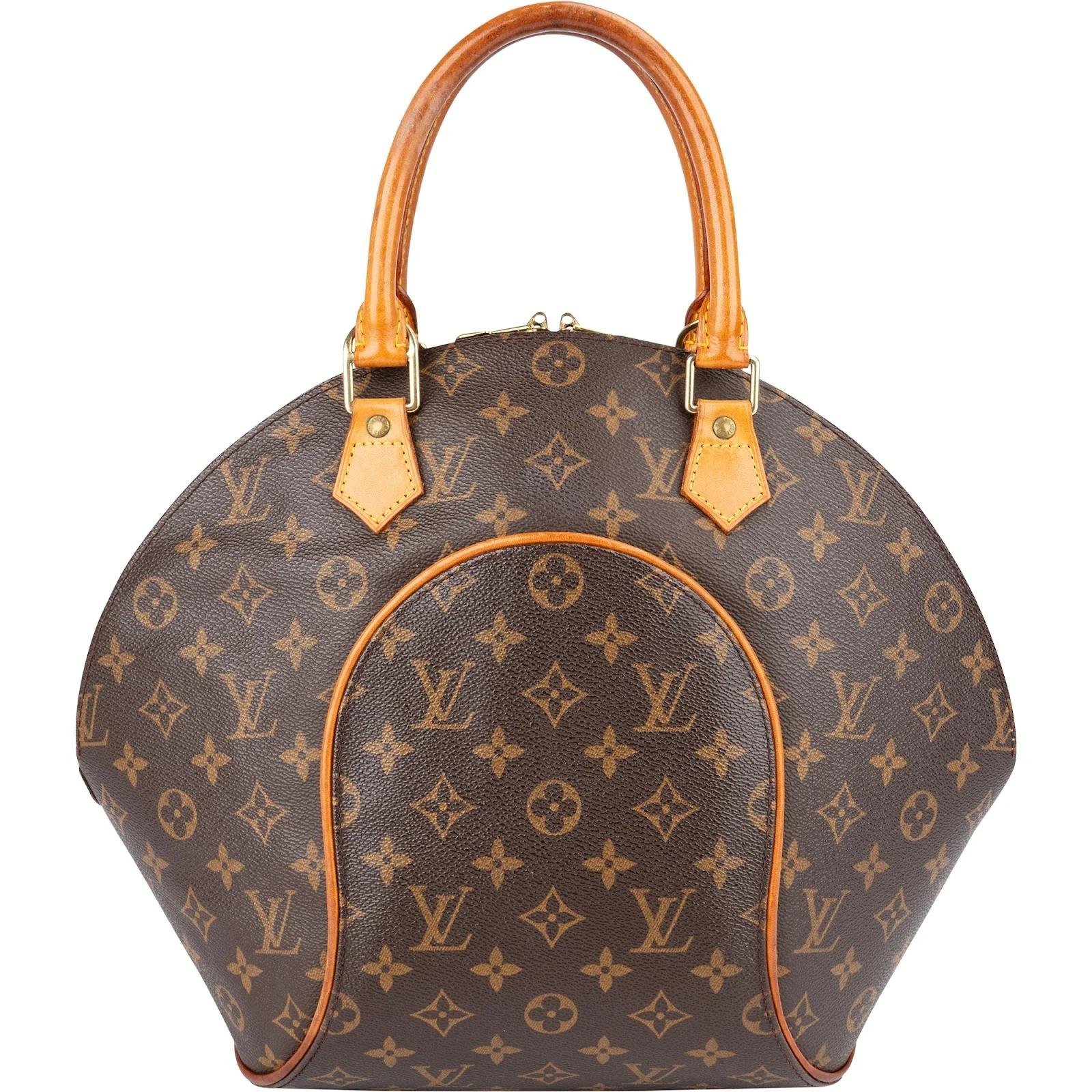 Ellipse leather handbag