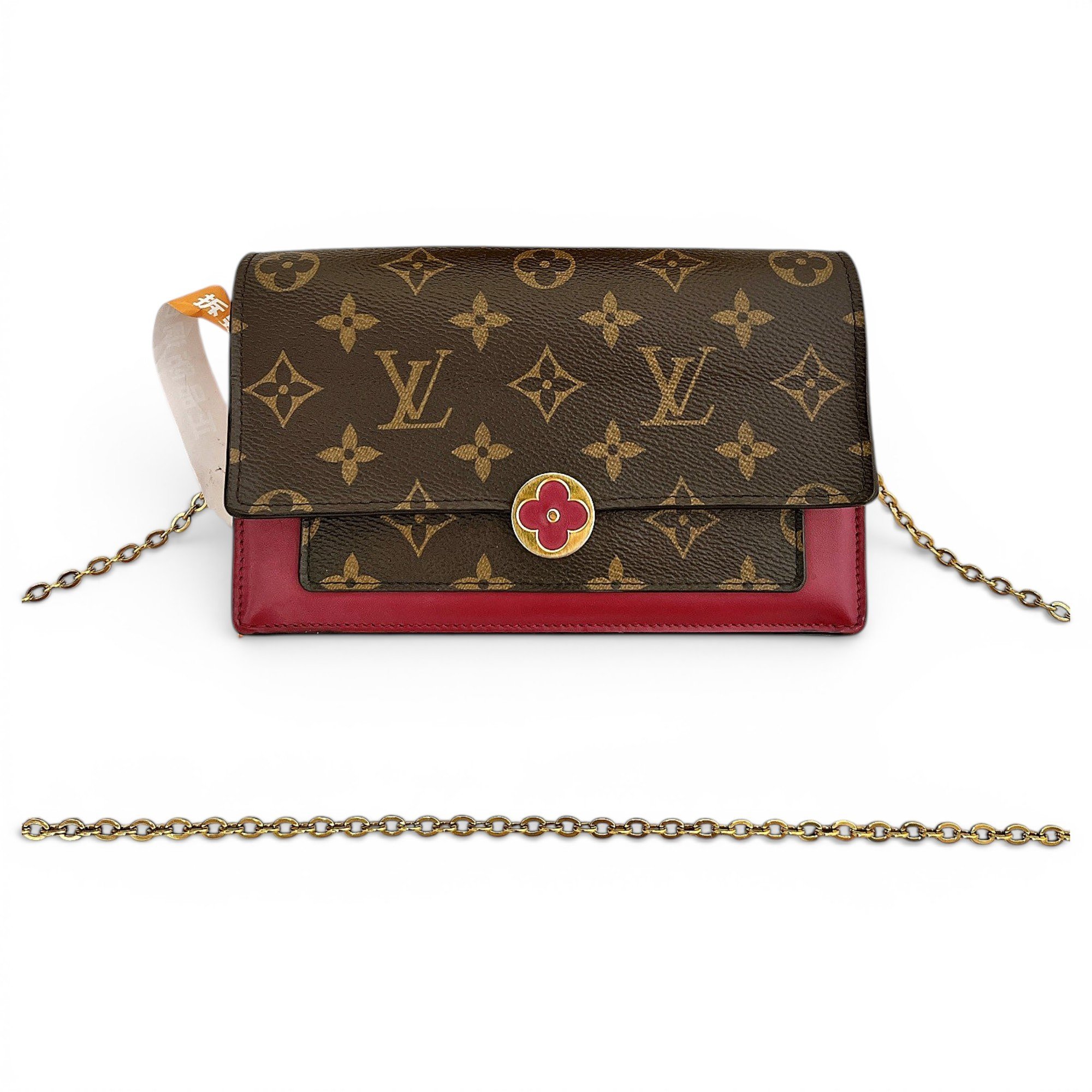 Flore chain leather handbag