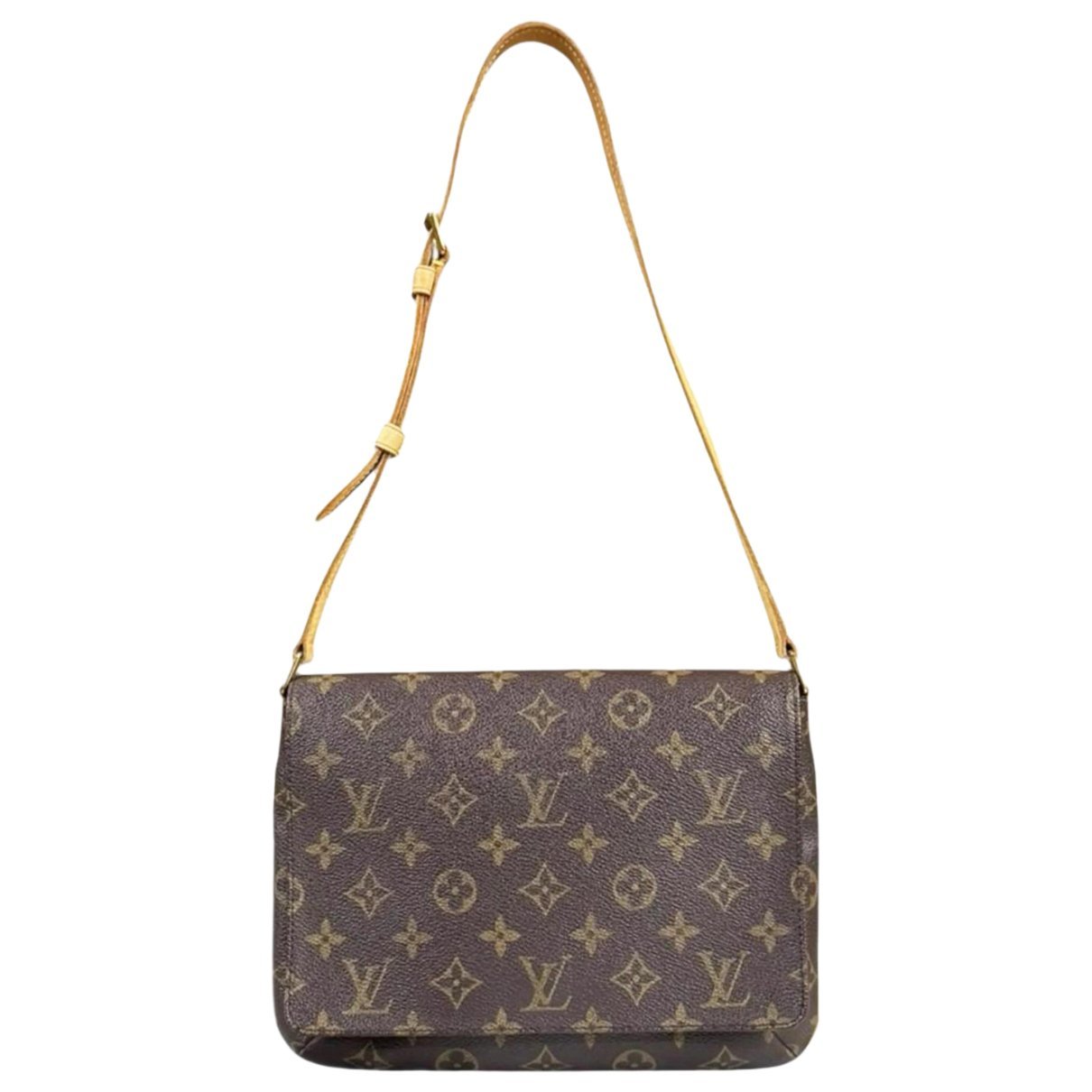 Musette leather handbag