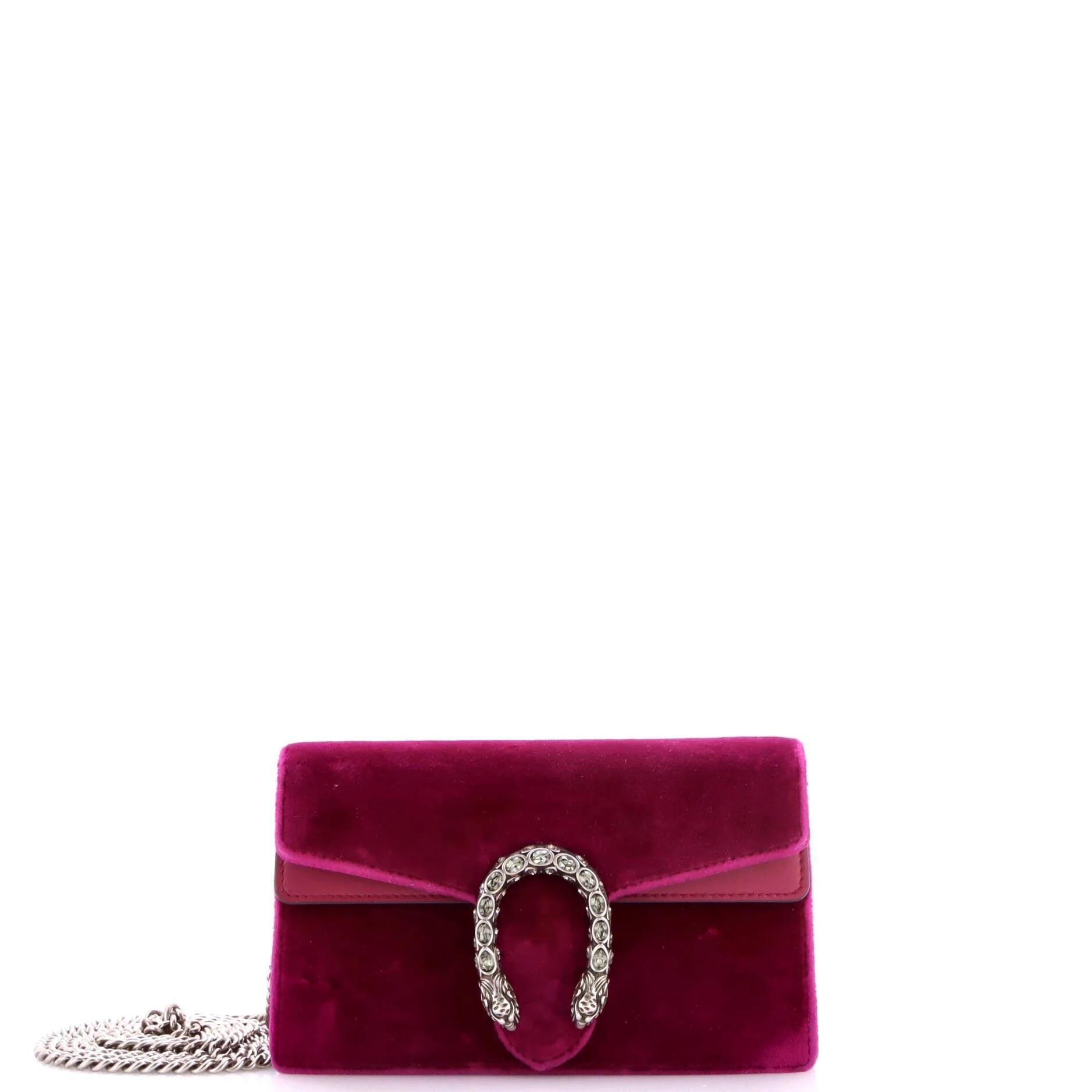 Velvet crossbody bag