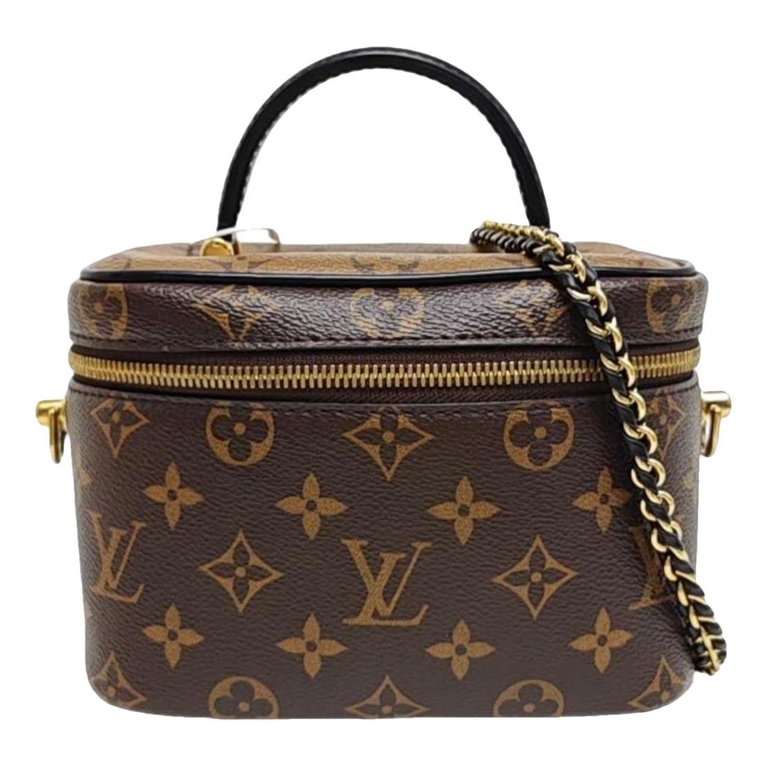 Vanity leather handbag