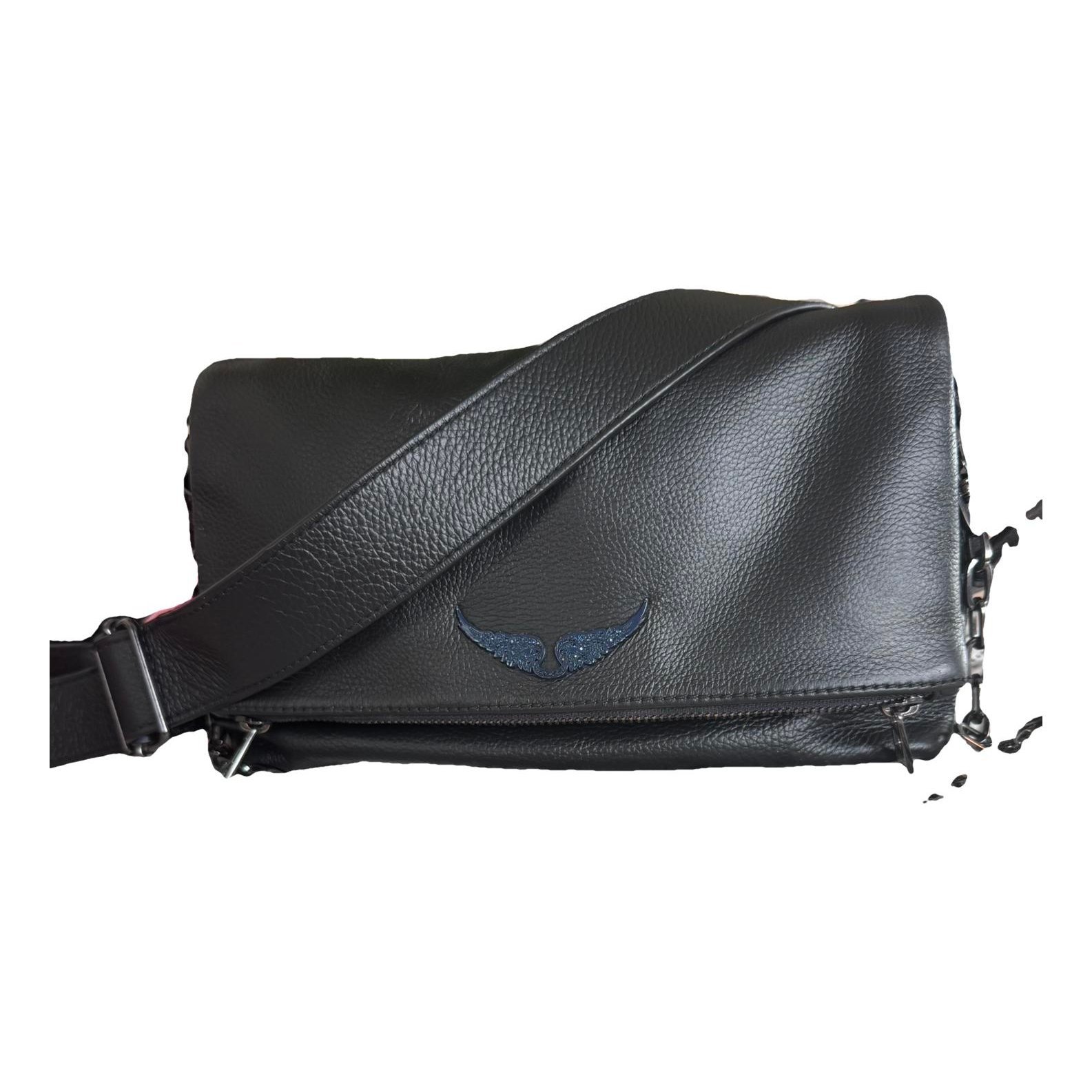 Rock leather crossbody bag