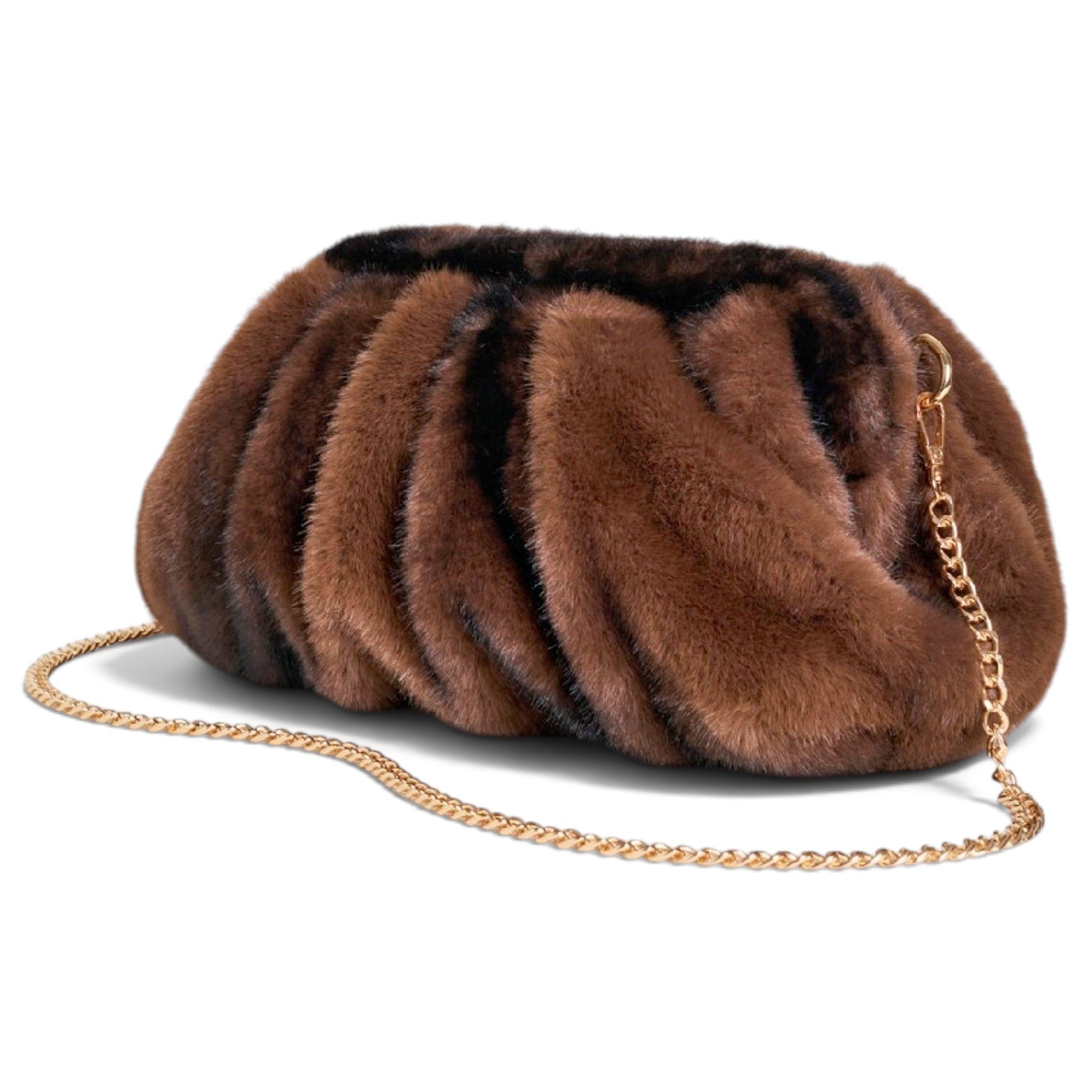 Faux fur handbag