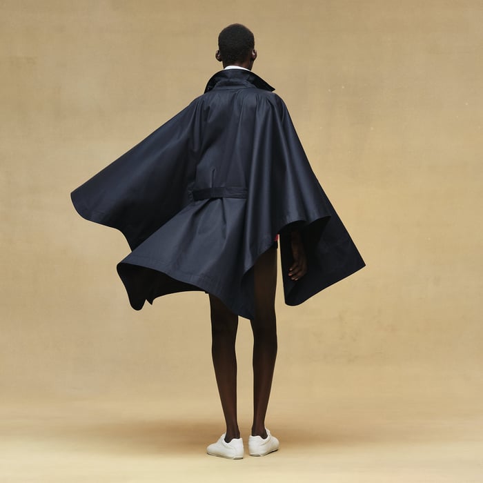 Bleu Noir Cape Coat