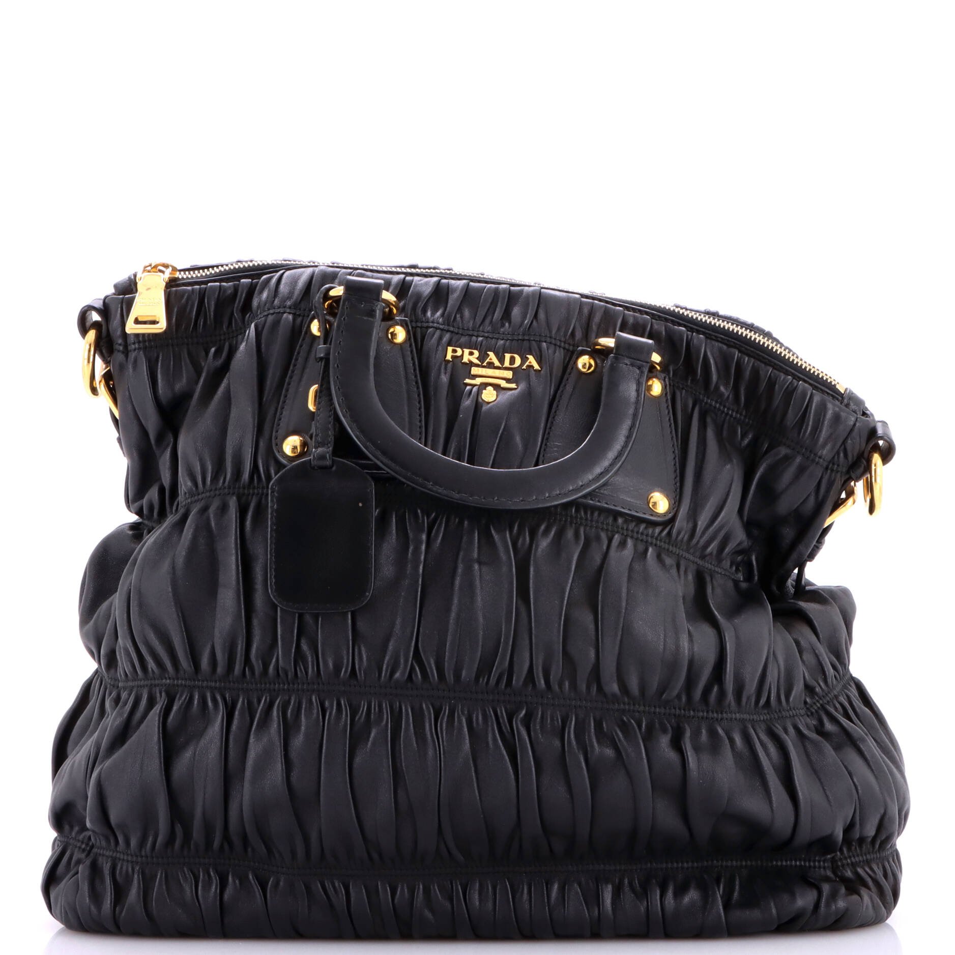 Gaufre Convertible Tote Nappa Leather Large
