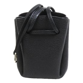 Hermes Vespa Handbag Black Leather 2000