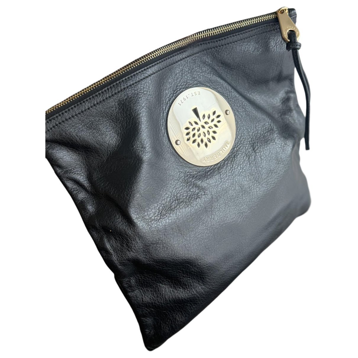 Daria leather clutch bag