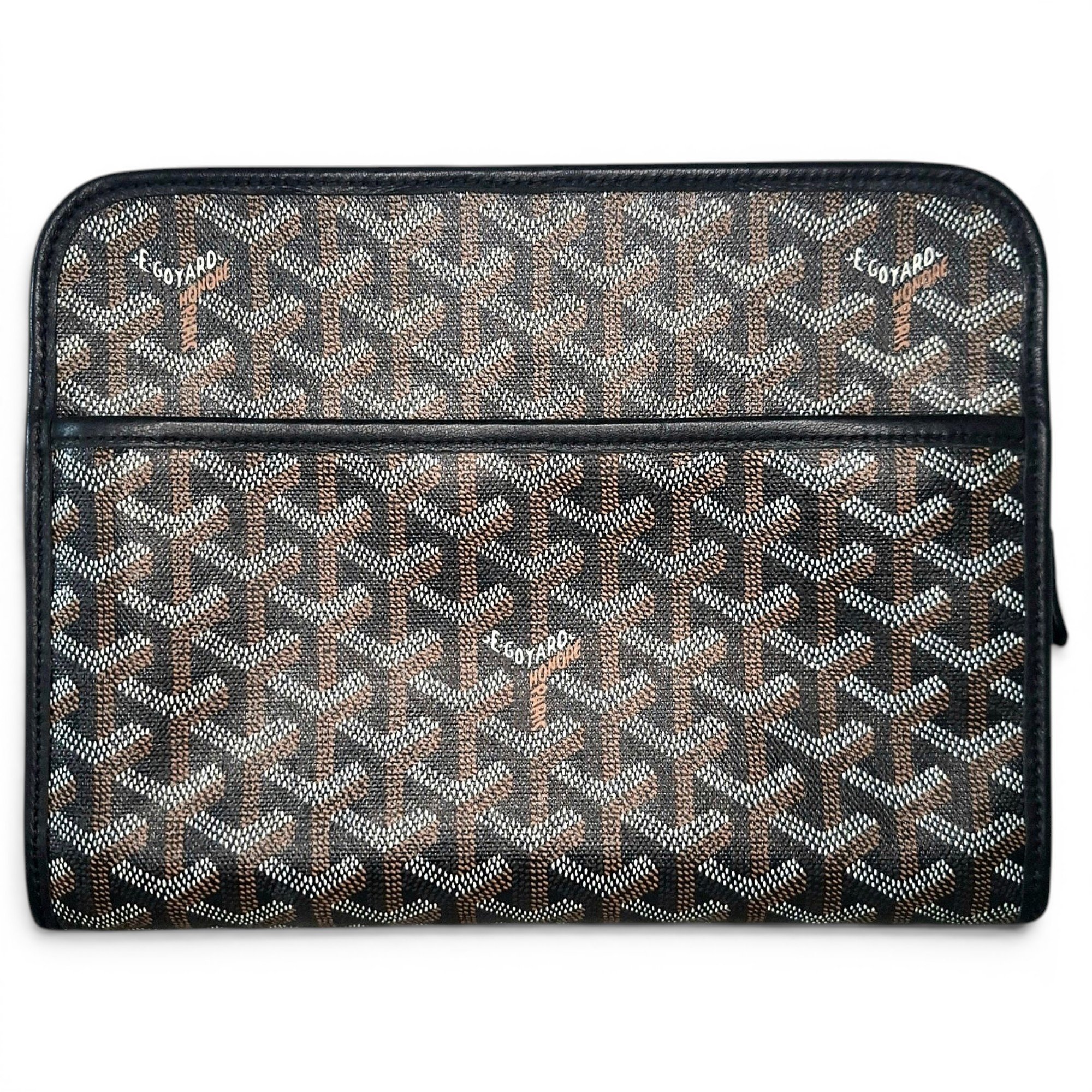 Jouvence leather clutch bag