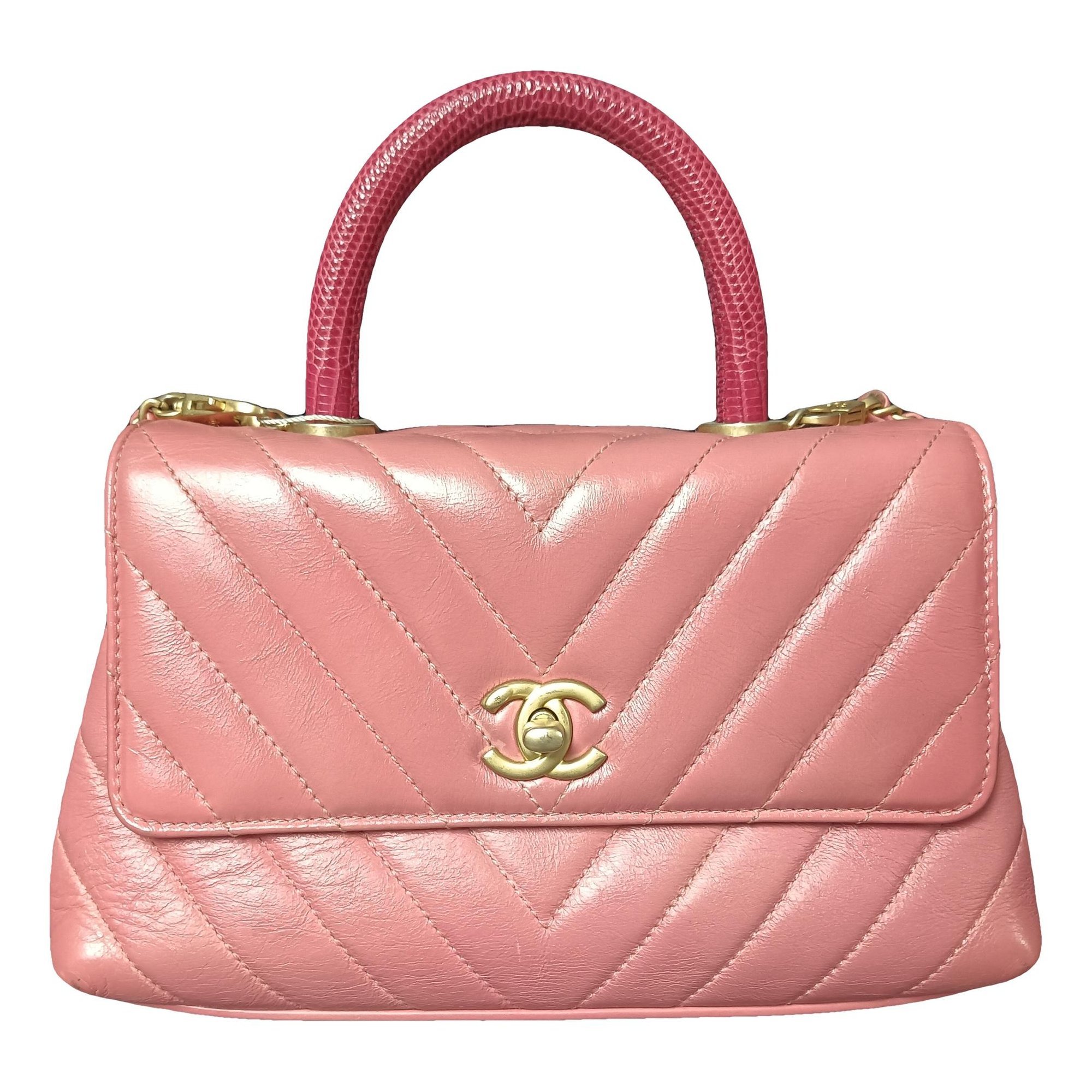 Trendy CC leather crossbody bag