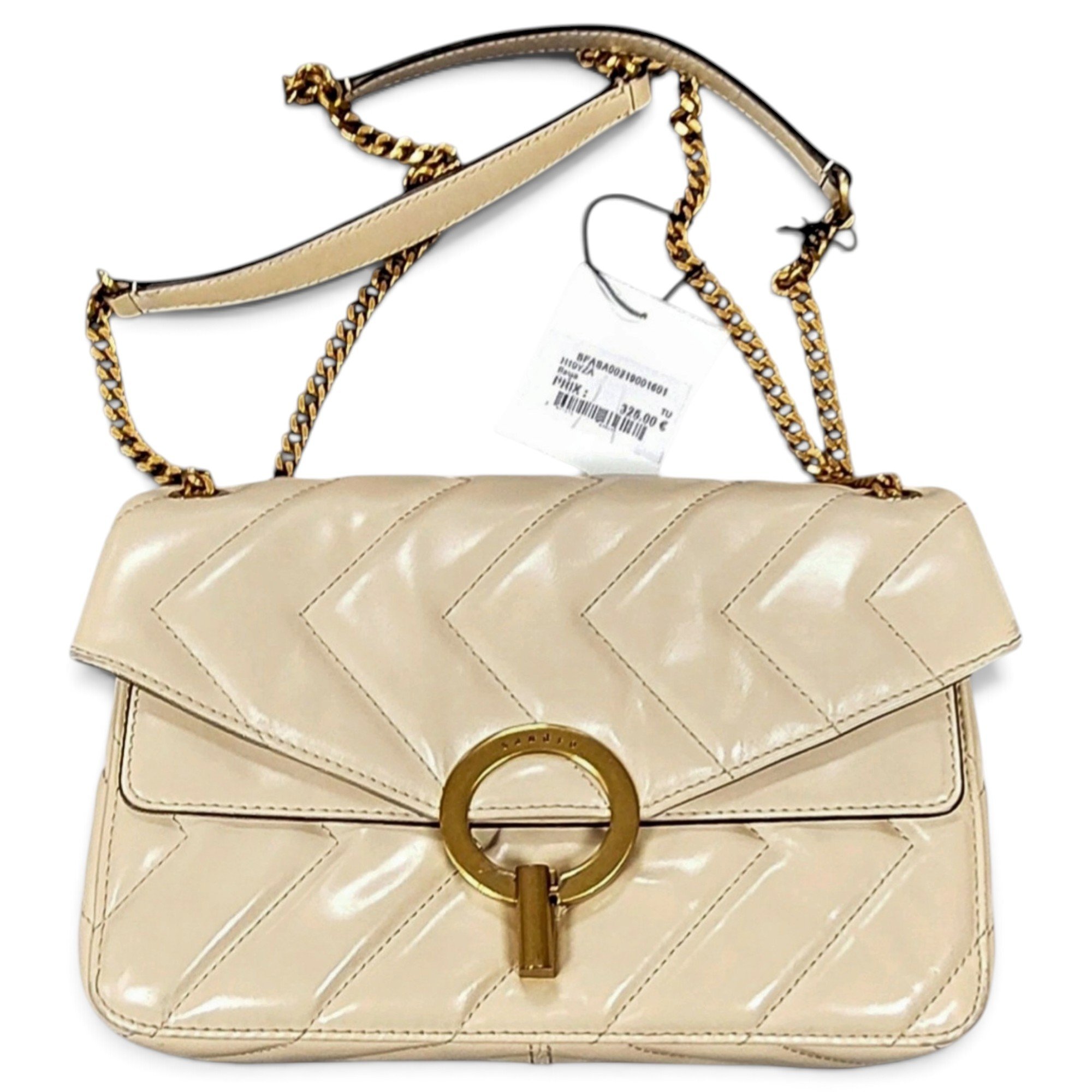 Sandro Yza leather clutch bag