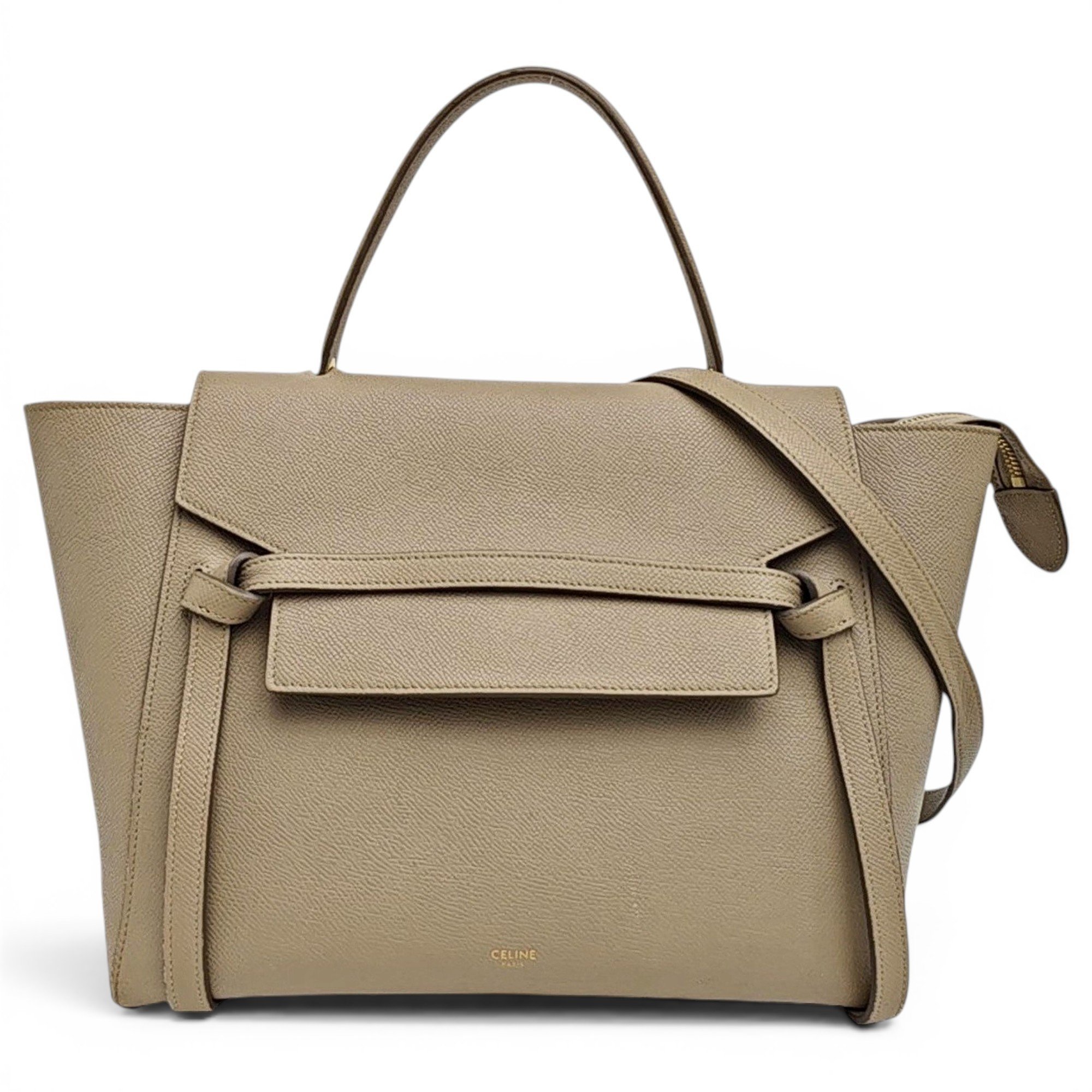 Belt leather handbag