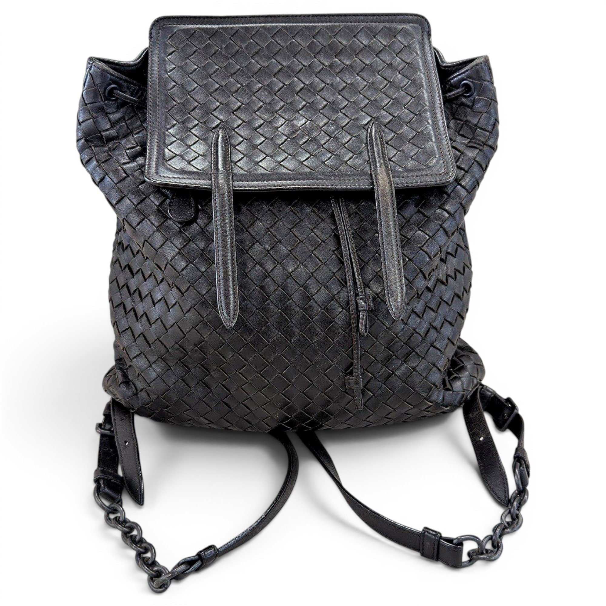 Leather backpack