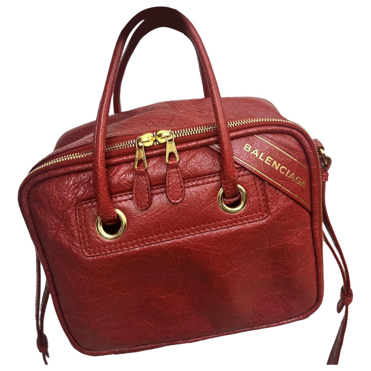 Blanket leather handbag