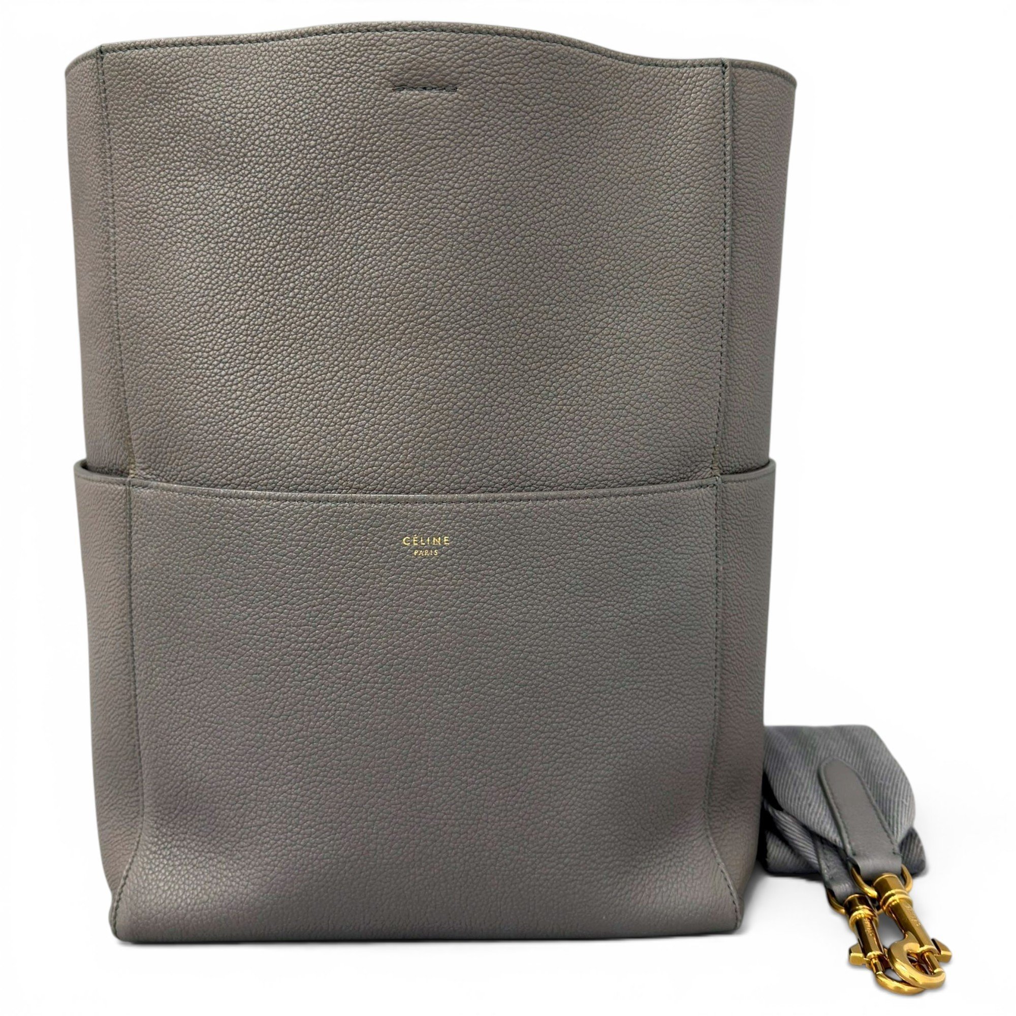 Seau Sangle leather handbag