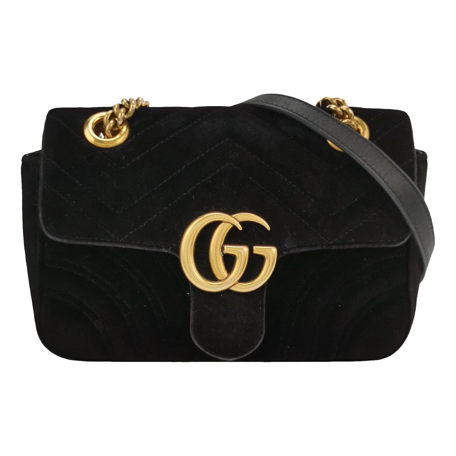 GG Marmont velvet crossbody bag