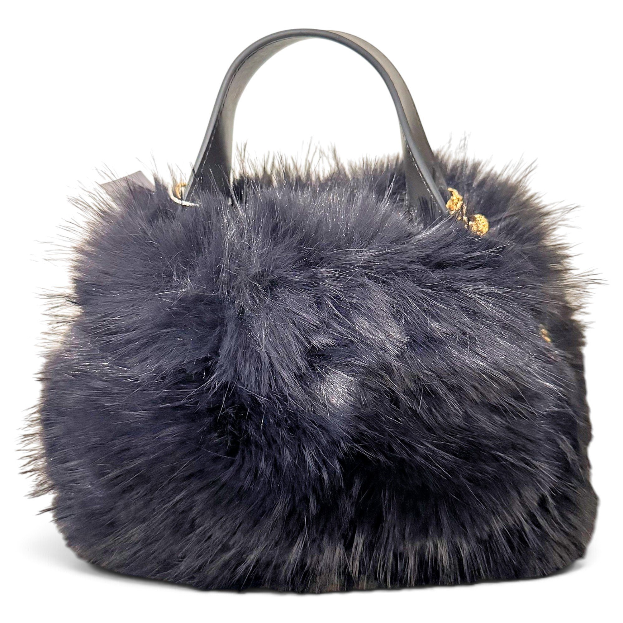 Faux fur handbag