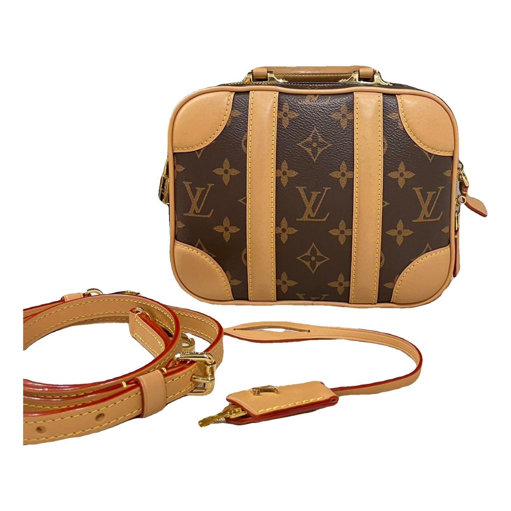Luggage mini vegan leather crossbody bag