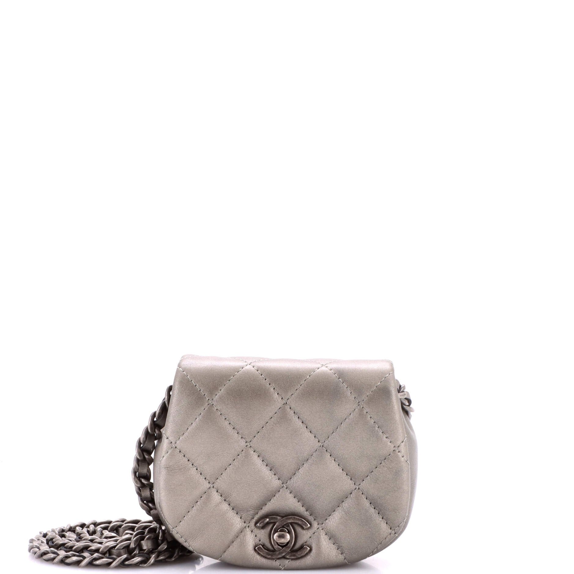 Coco Mail Clutch with Chain Quilted Calfskin Mini