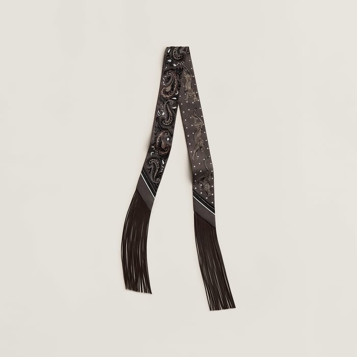 Guepard Bandana Franges Cuir Twilly