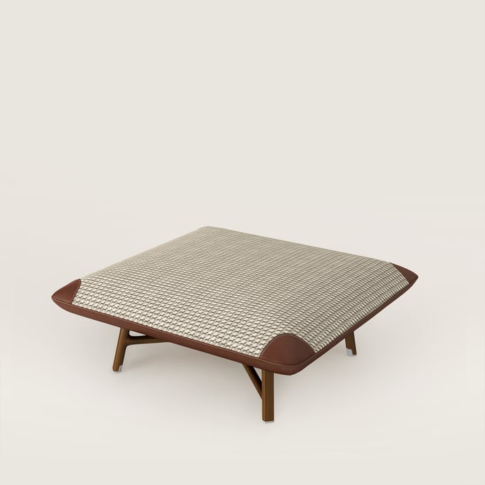 Les Necessaires d'Hermès "Carre d'Assise" Low Stool, Medium Model