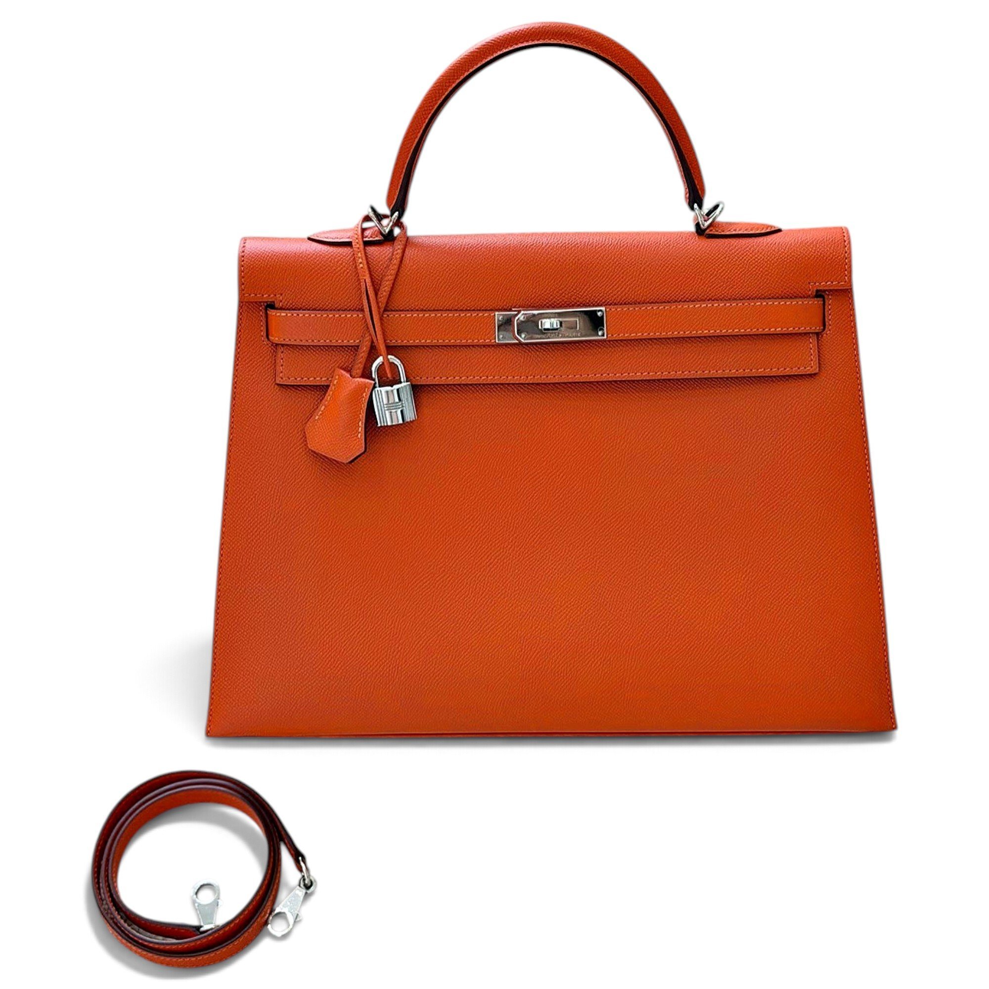 Kelly 35 leather handbag