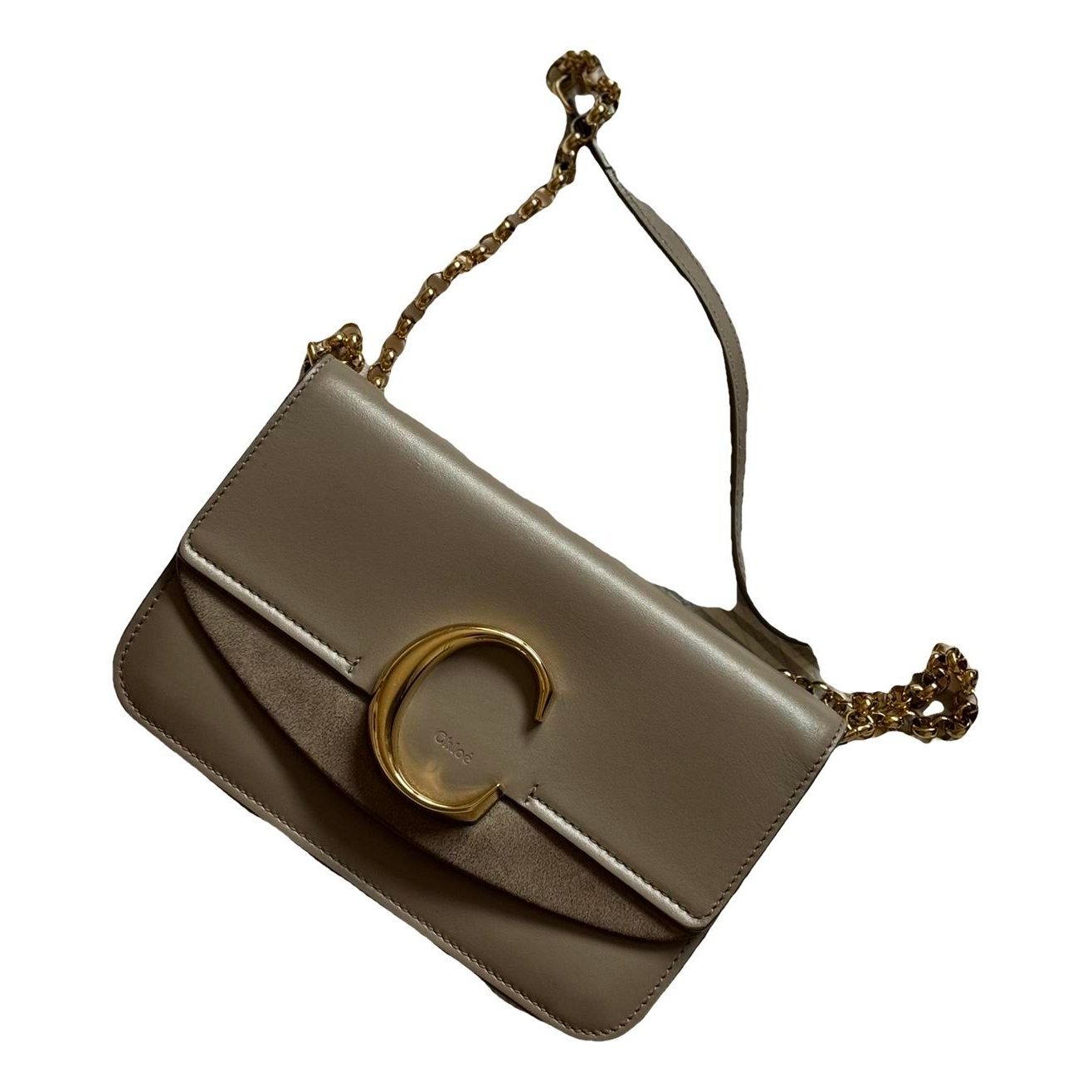C leather crossbody bag