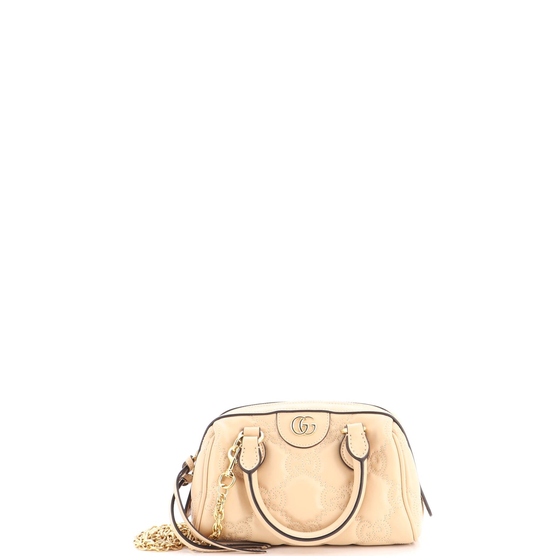 Ophidia Convertible Boston Top Handle Bag GG Matelasse Leather Mini