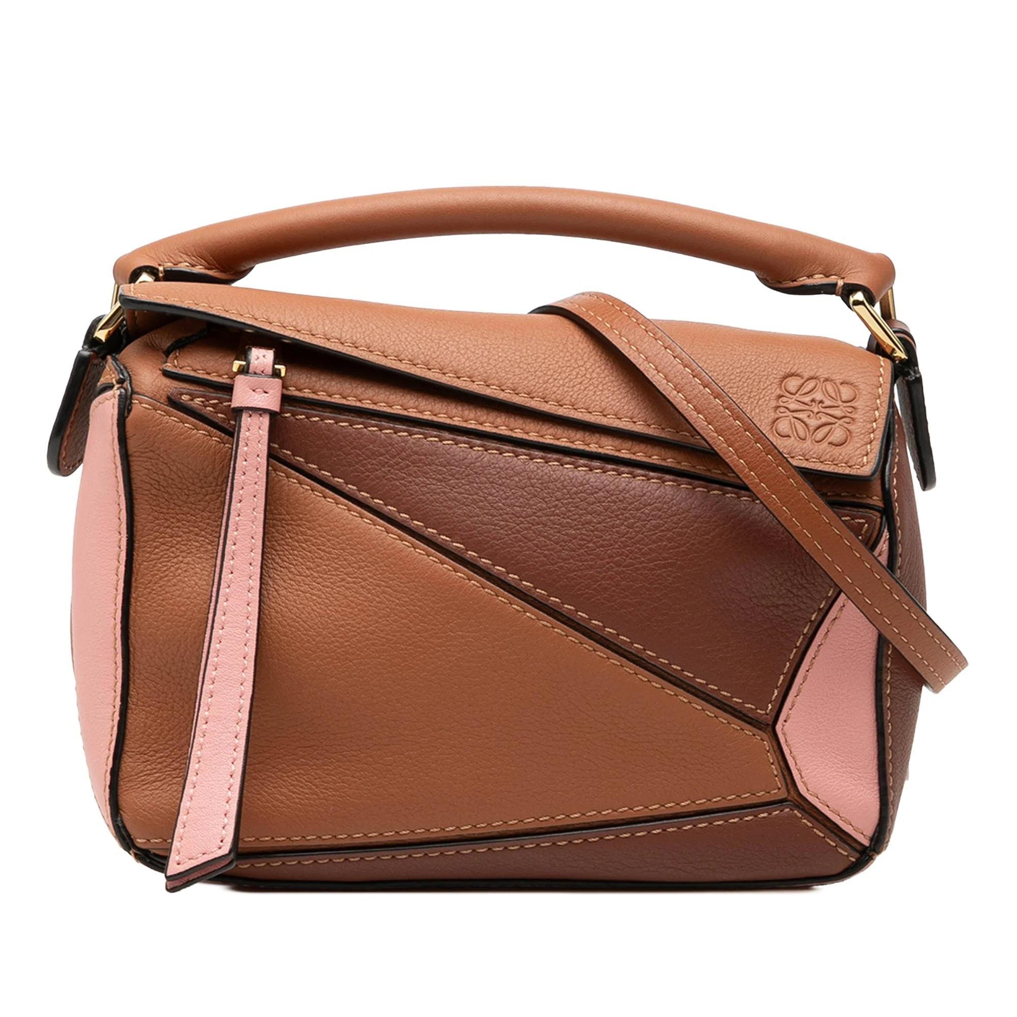 Puzzle pony-style calfskin handbag
