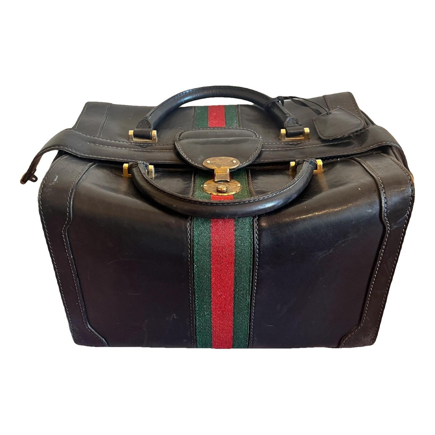 Leather travel bag