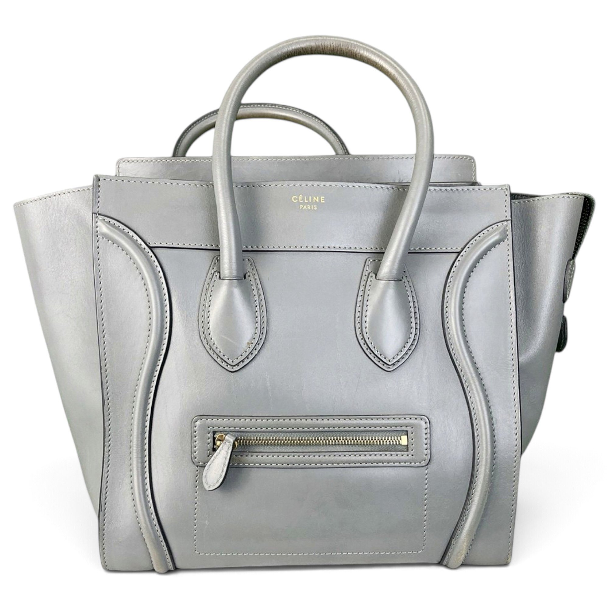 Luggage leather tote