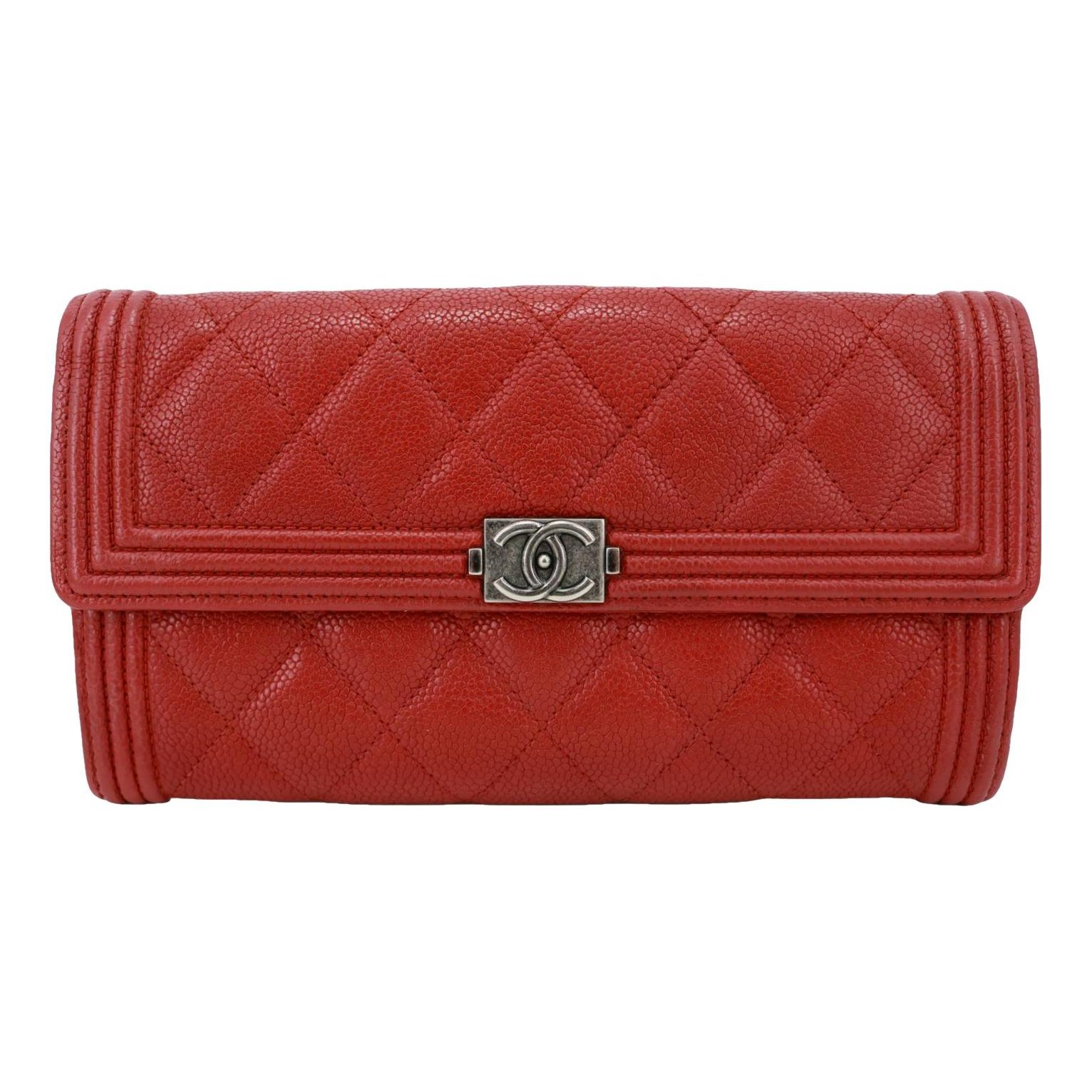 Boy leather clutch bag