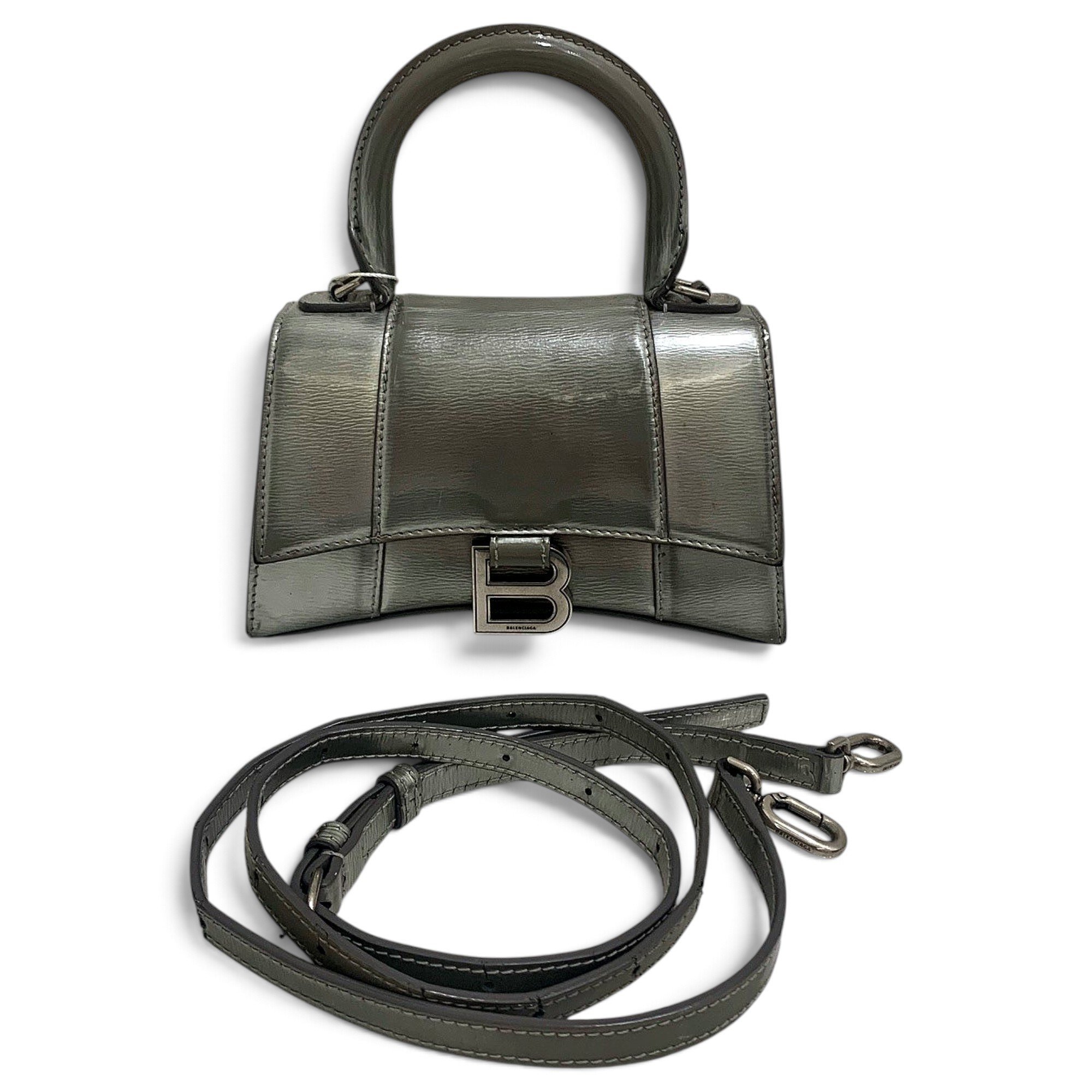 Balenciaga Hourglass leather handbag