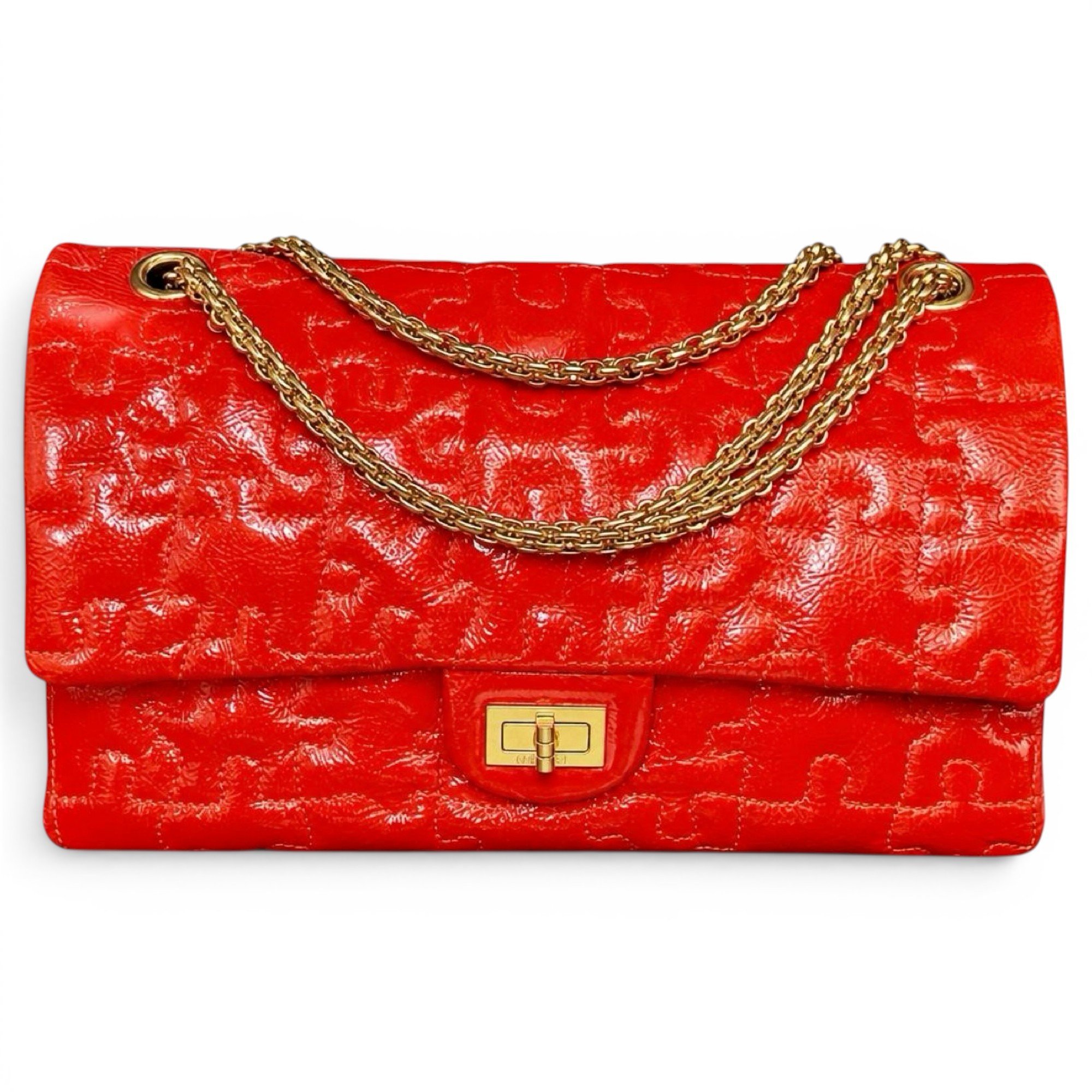 2.55 patent leather handbag