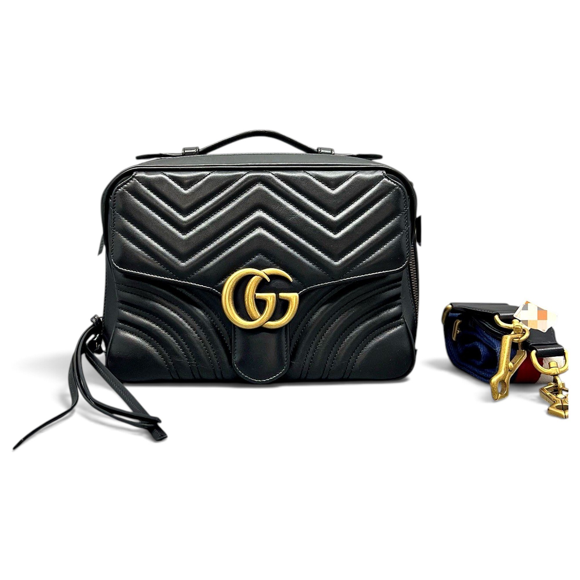GG Marmont Flap leather handbag