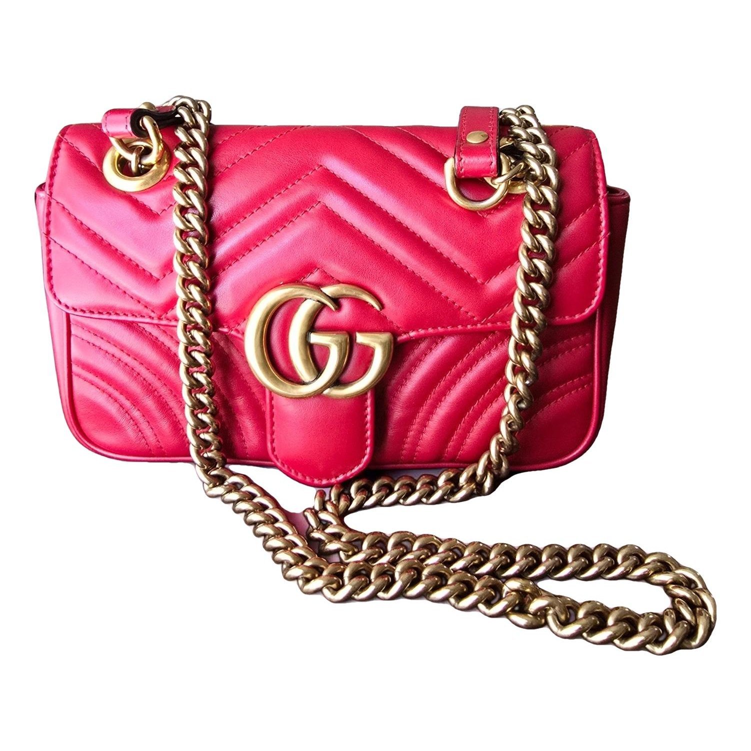 GG Marmont Flap leather crossbody bag