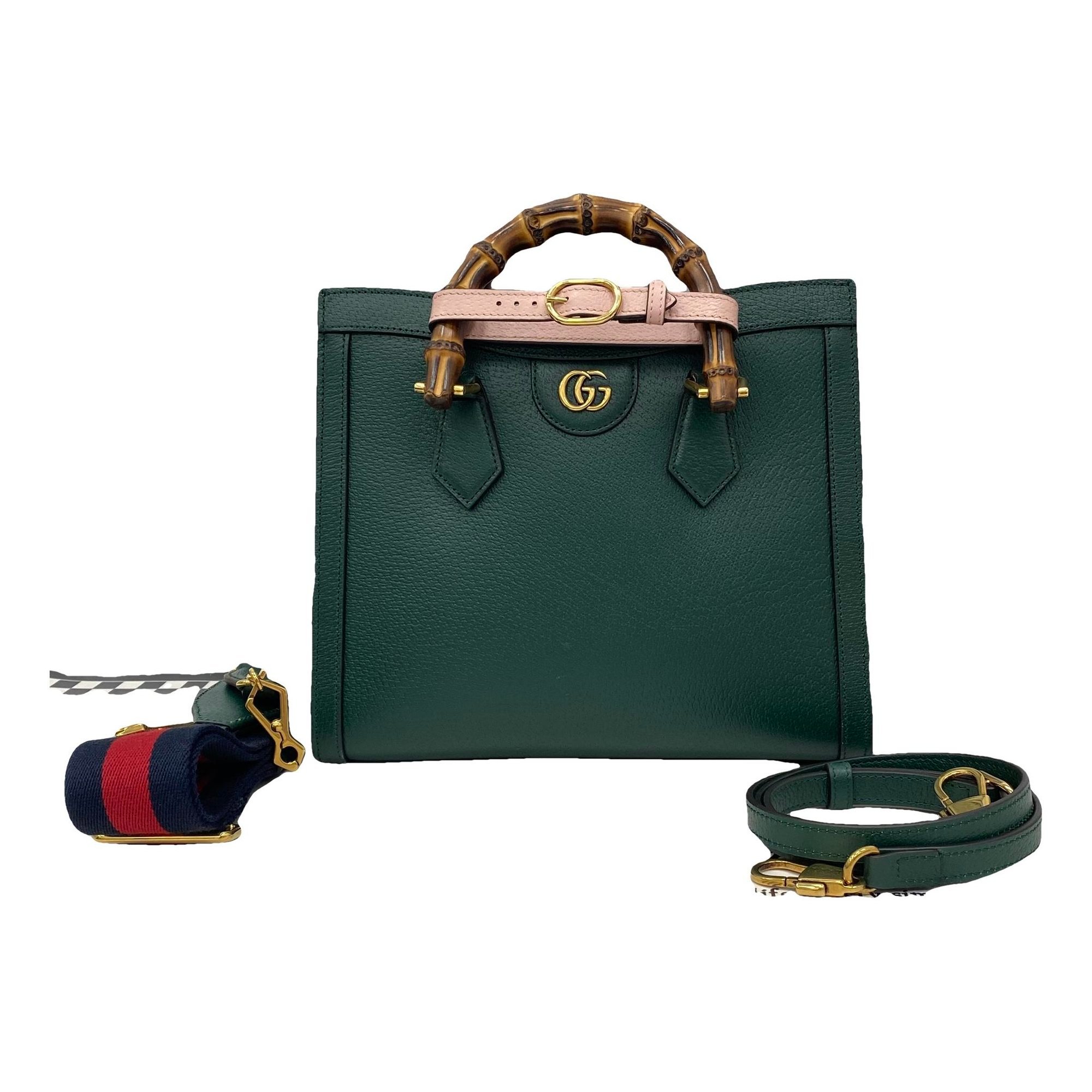 Diana Bamboo leather handbag