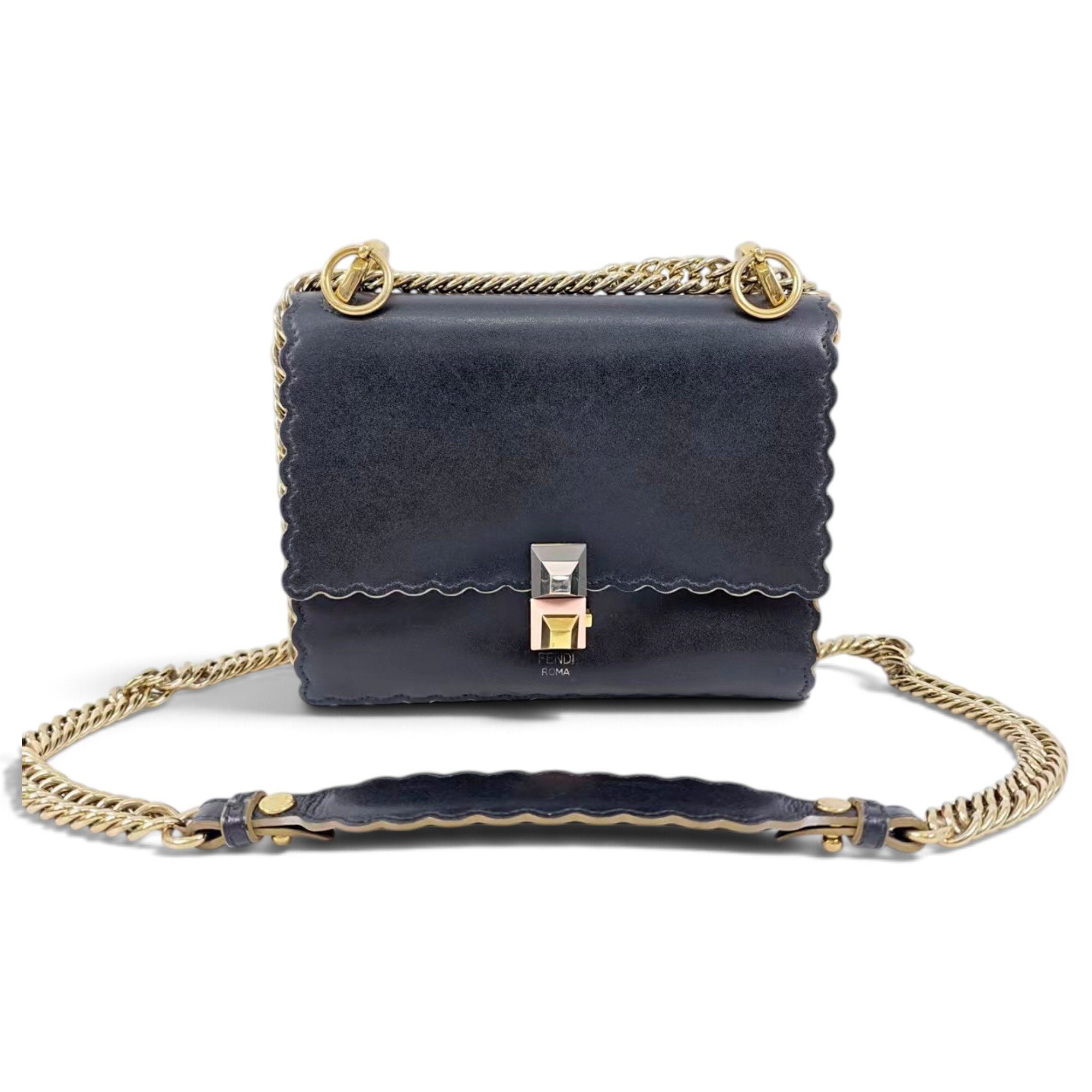 Kan I leather crossbody bag
