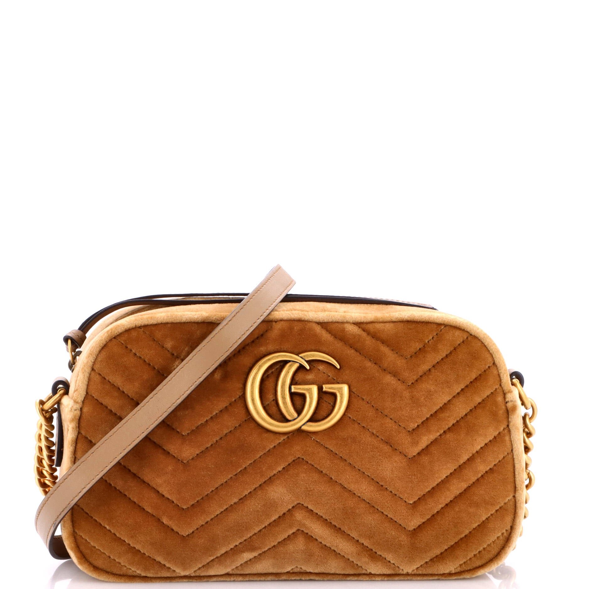 GG Marmont Shoulder Bag Matelasse Velvet Small